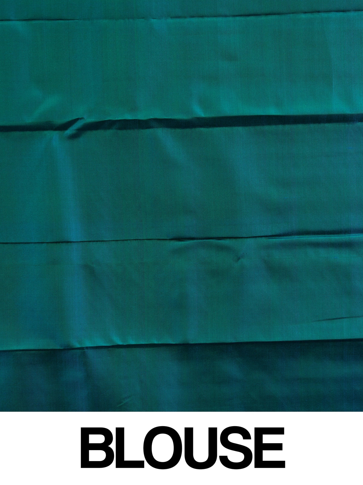Peacock teal pure Kanchipuram silk saree with gold zari chakra buttas and contrast zari border