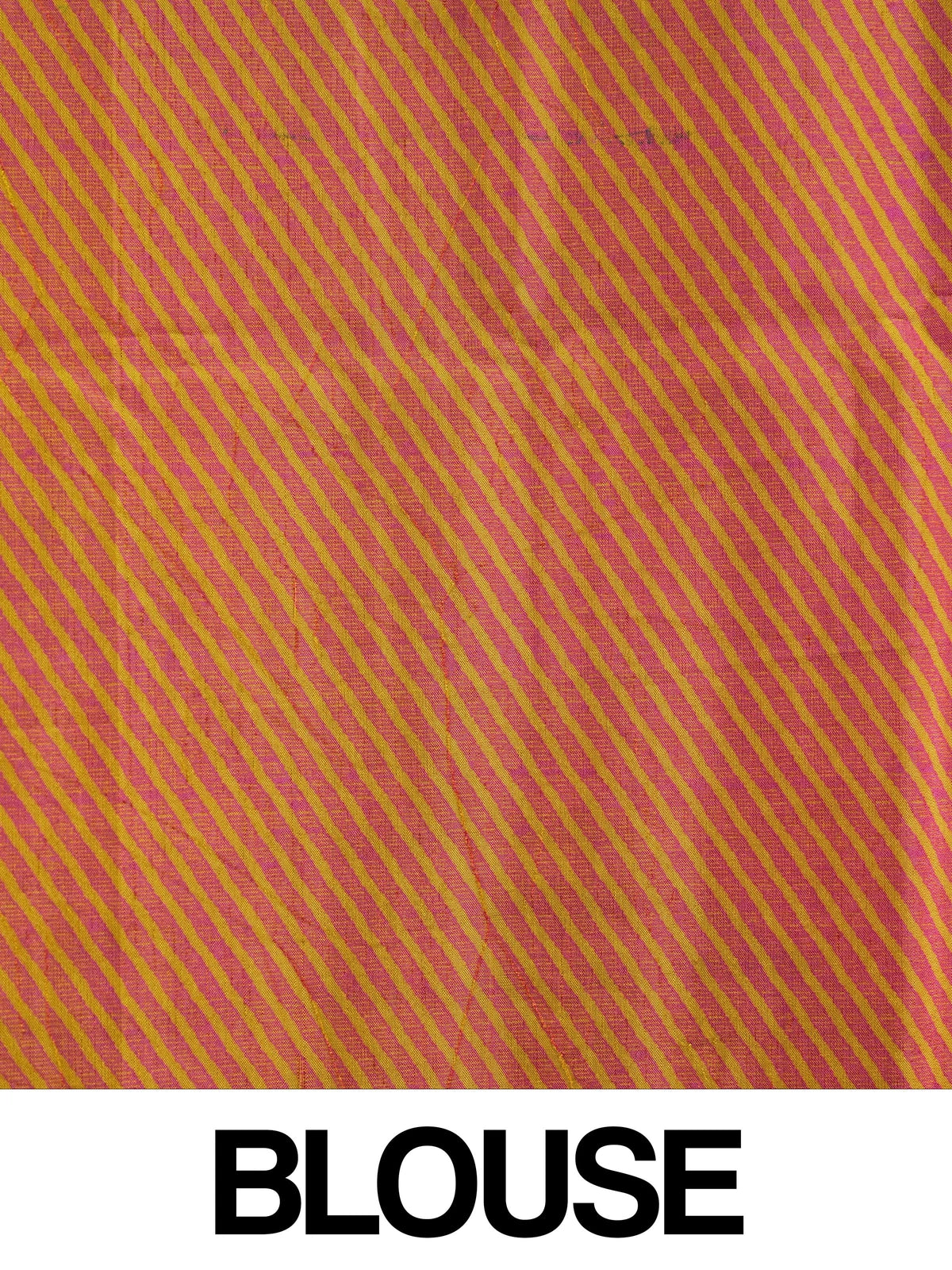 Mustard yellow Dola silk saree with pink zari border and floral print pallu