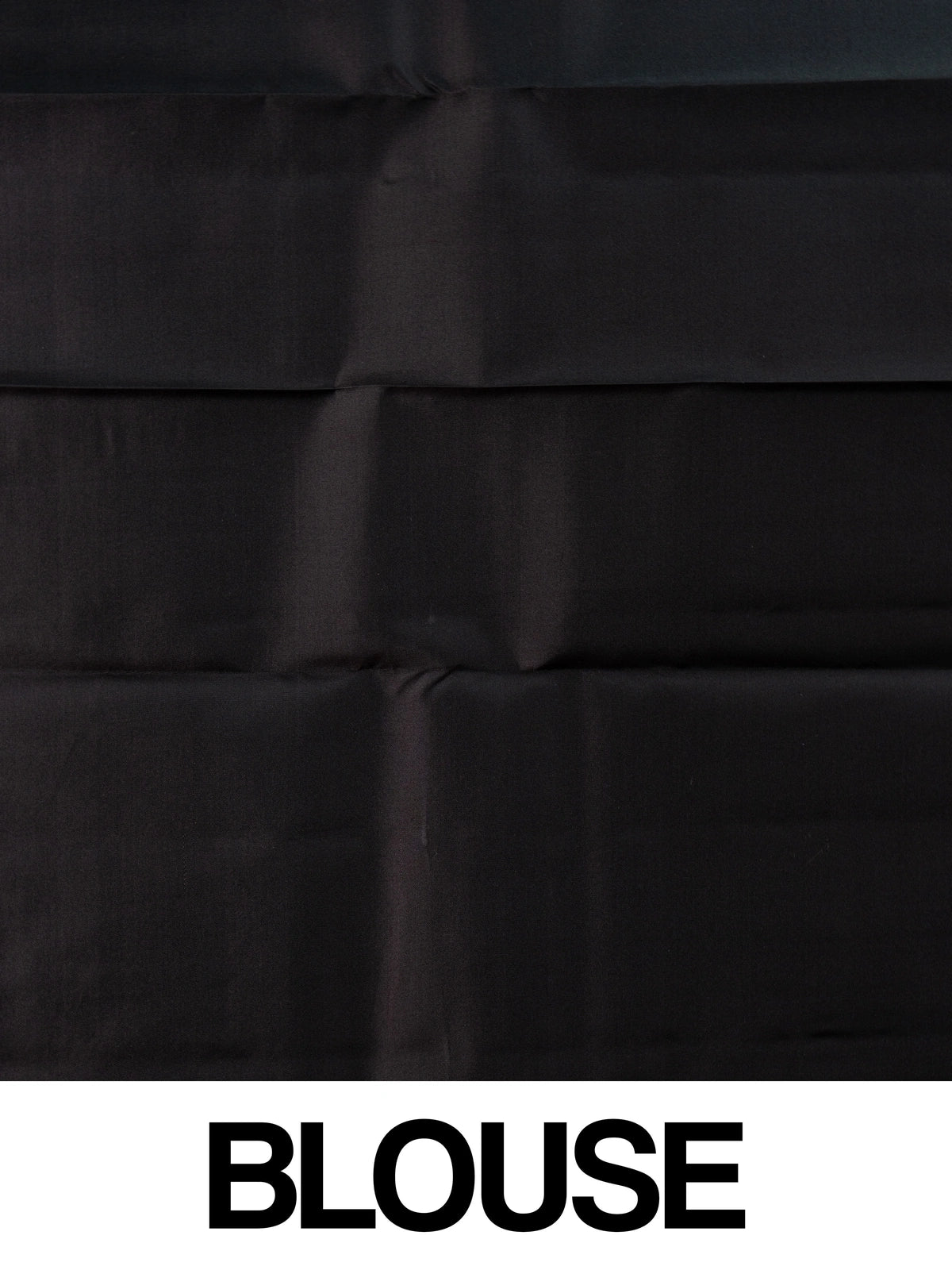 Black pure Kanchipuram silk saree with gold zari buttas and broad zari border