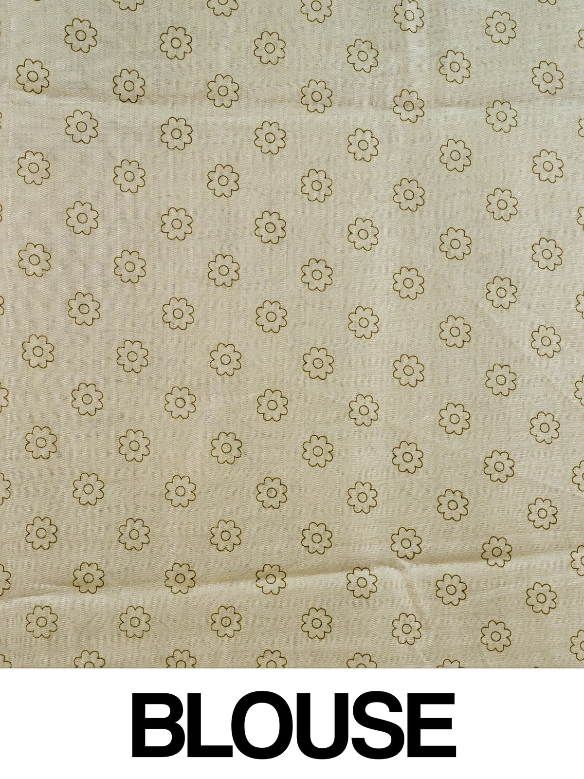 Cream Dola silk saree with Kalamkari-style floral print, peacock pallu and gold zari border