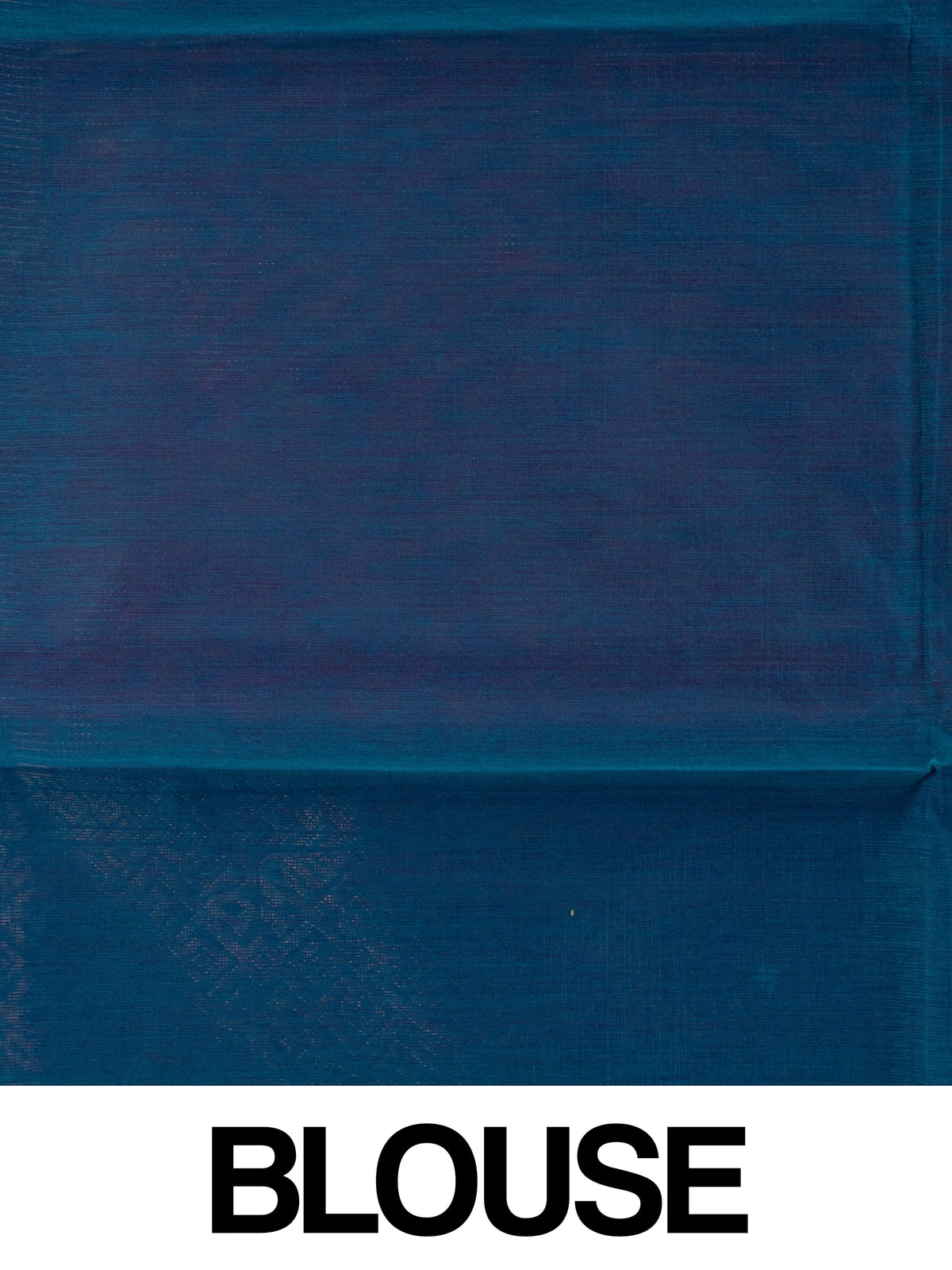 Magenta silk cotton saree with gold zari stripes and contrast blue zari border and pallu