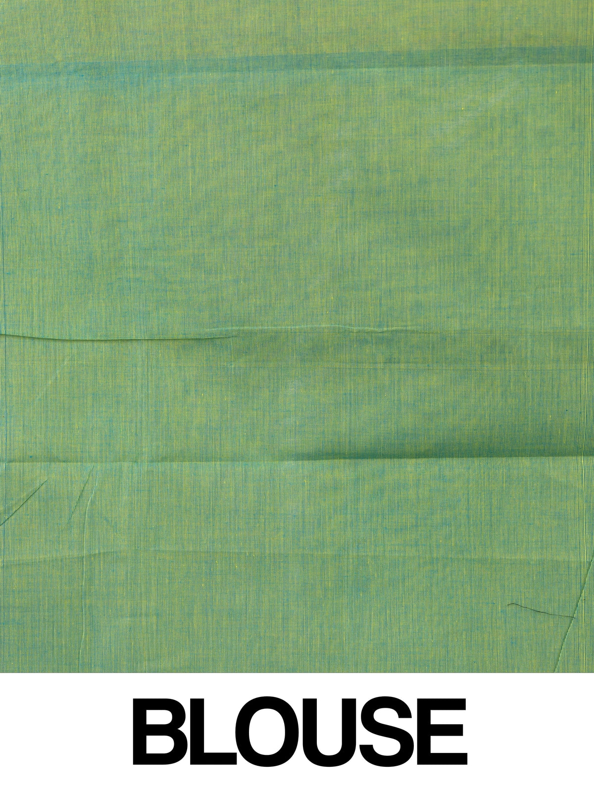 Green Chettinad cotton saree with purple gold zari paisley border and yellow-striped pallu