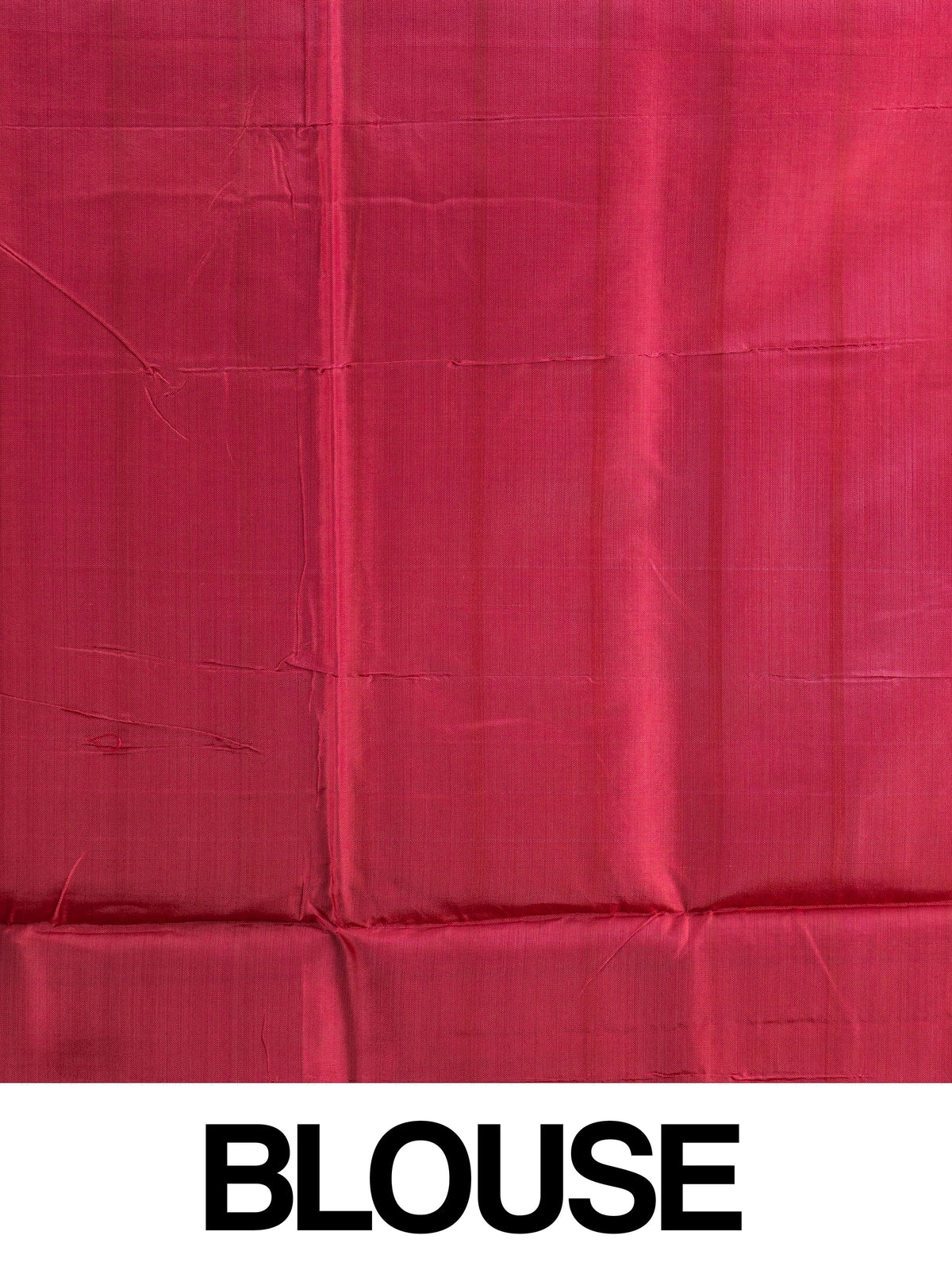Magenta pink checked Banana silk saree with contrast red zari pallu and border