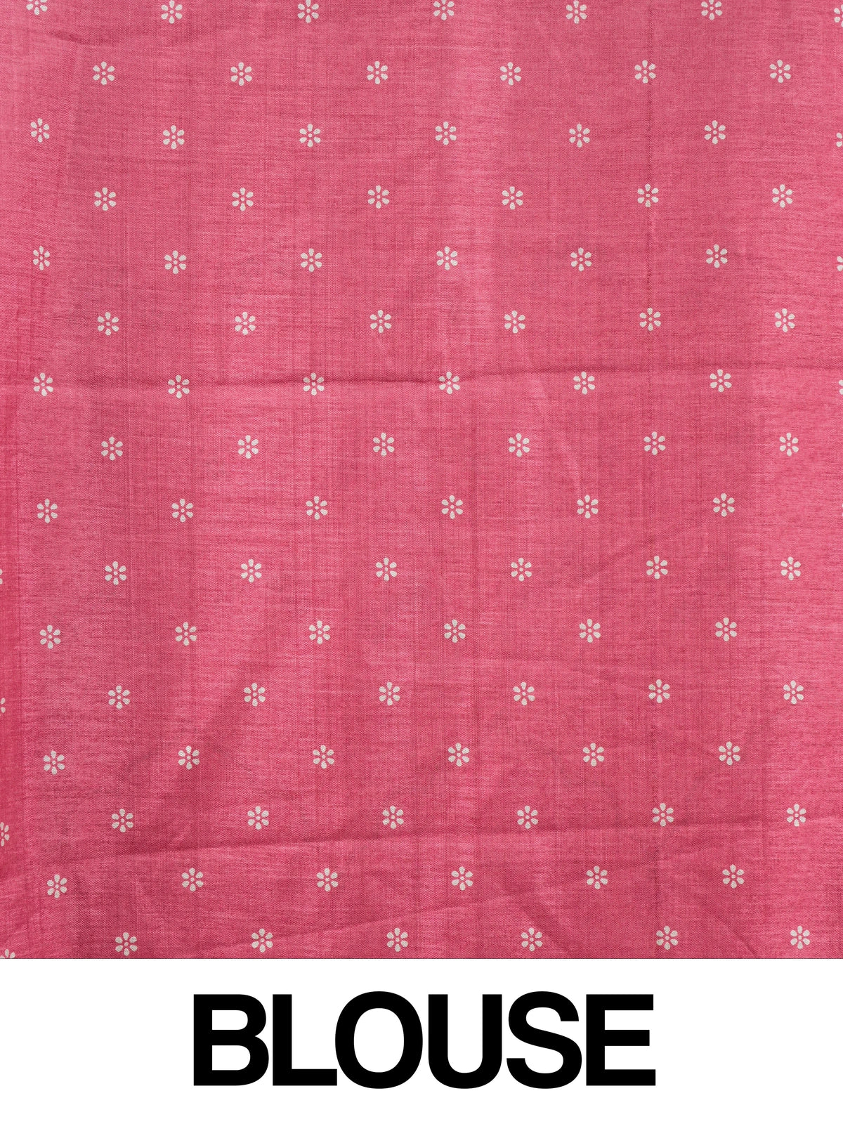 Pink bandhani-print Dola silk saree with gold zari border and floral paisley pallu