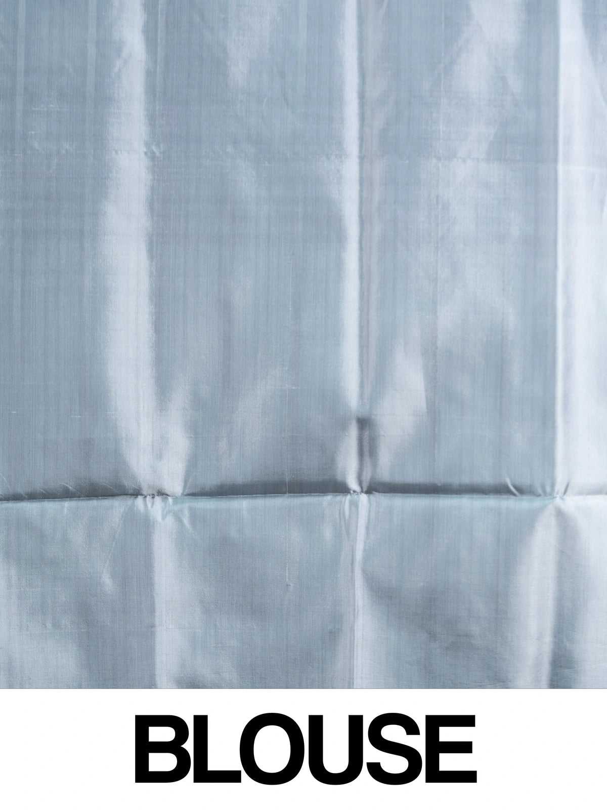 Violet banana silk saree with white and silver checks and contrast grey striped pallu
