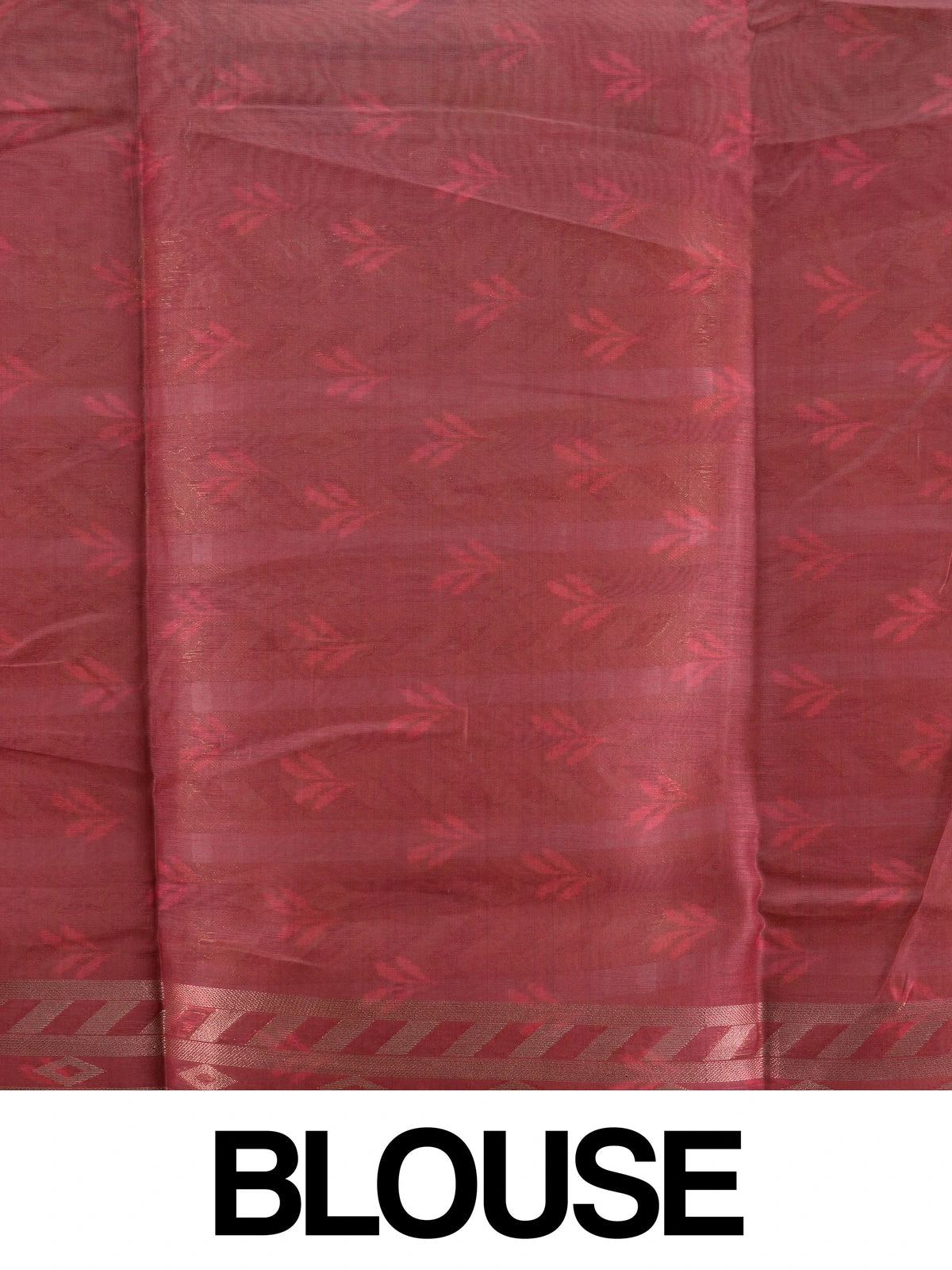Cream linen cotton saree with multicolour Patola-style animal print and contrast red zari border