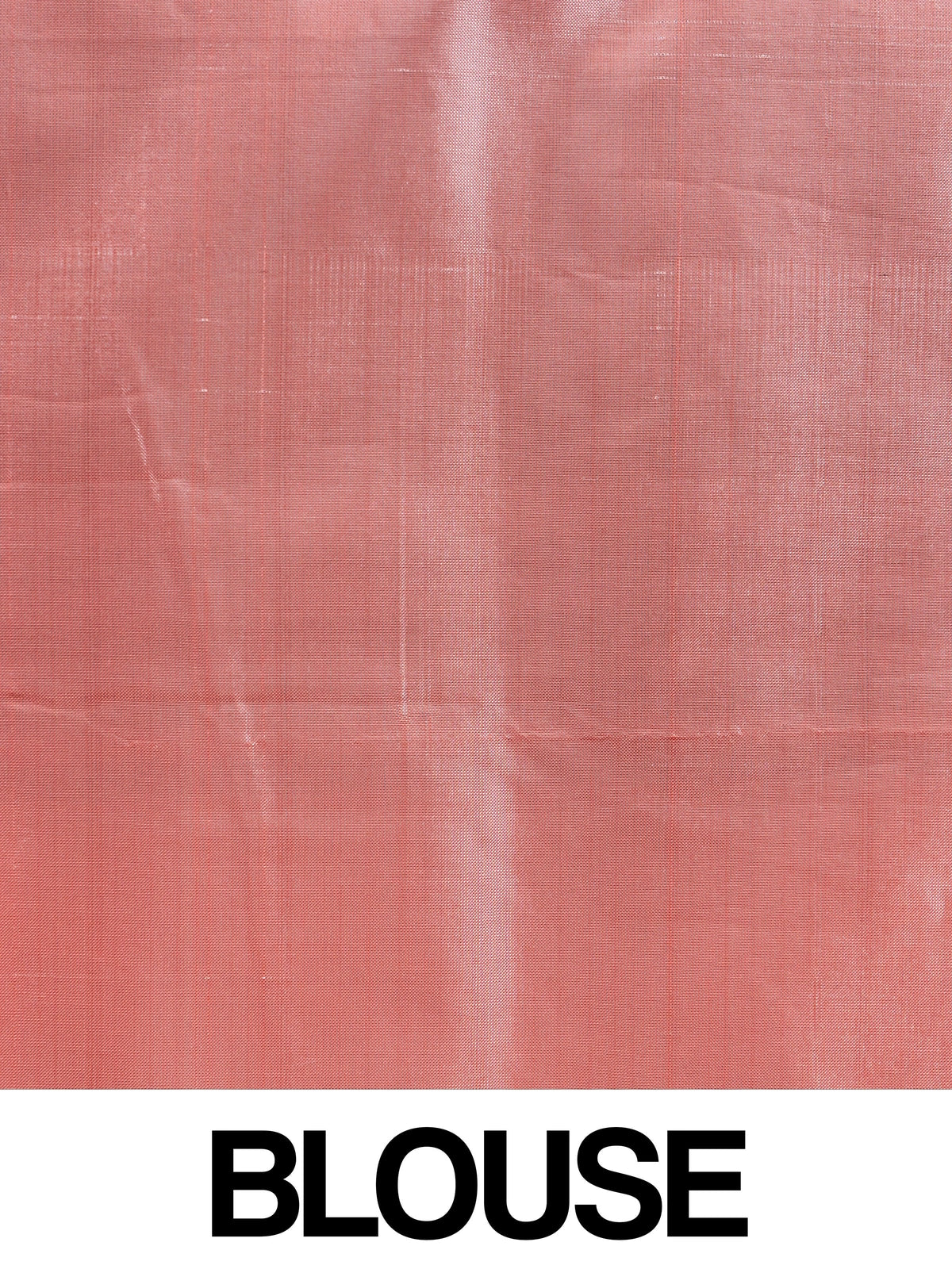 Aubergine banana silk saree with coral zari-striped pallu and contrast blouse