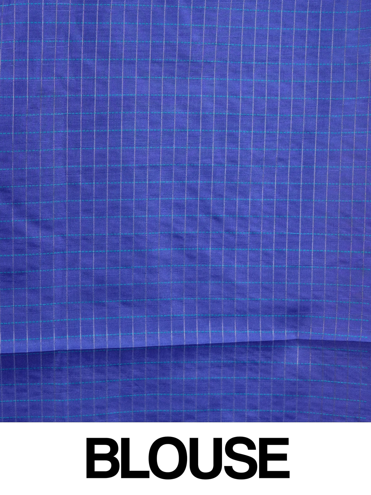 Peacock blue Dola silk saree with contrast violet zari border and bandhani-style pallu