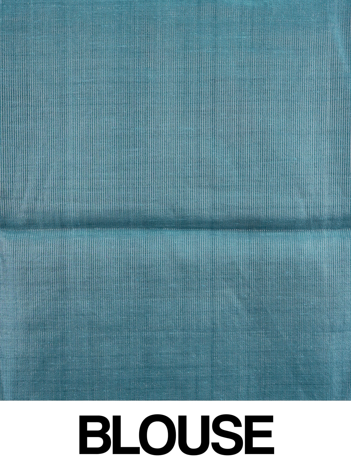 Sky blue semi tussar saree with pink rose floral print and silver zari border
