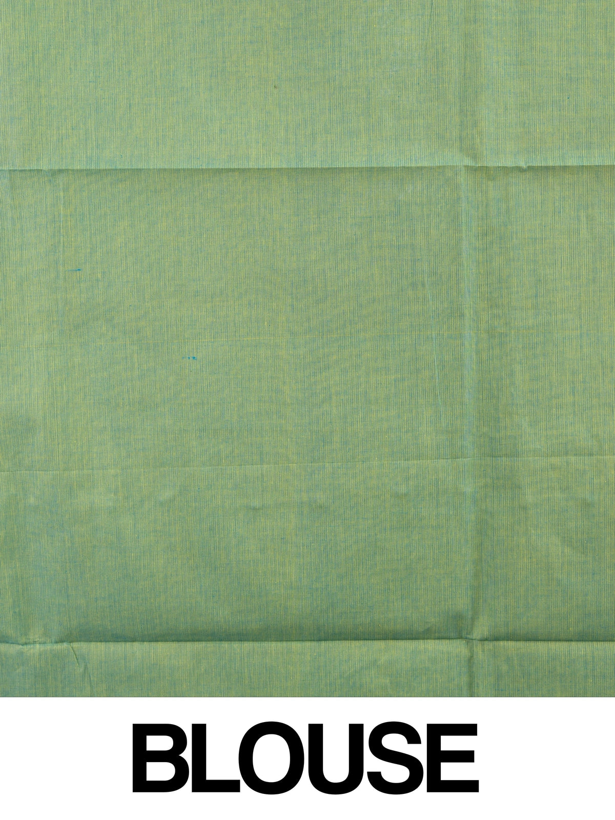 Green Chettinad cotton saree with contrast teal blue gold zari border and zari pallu