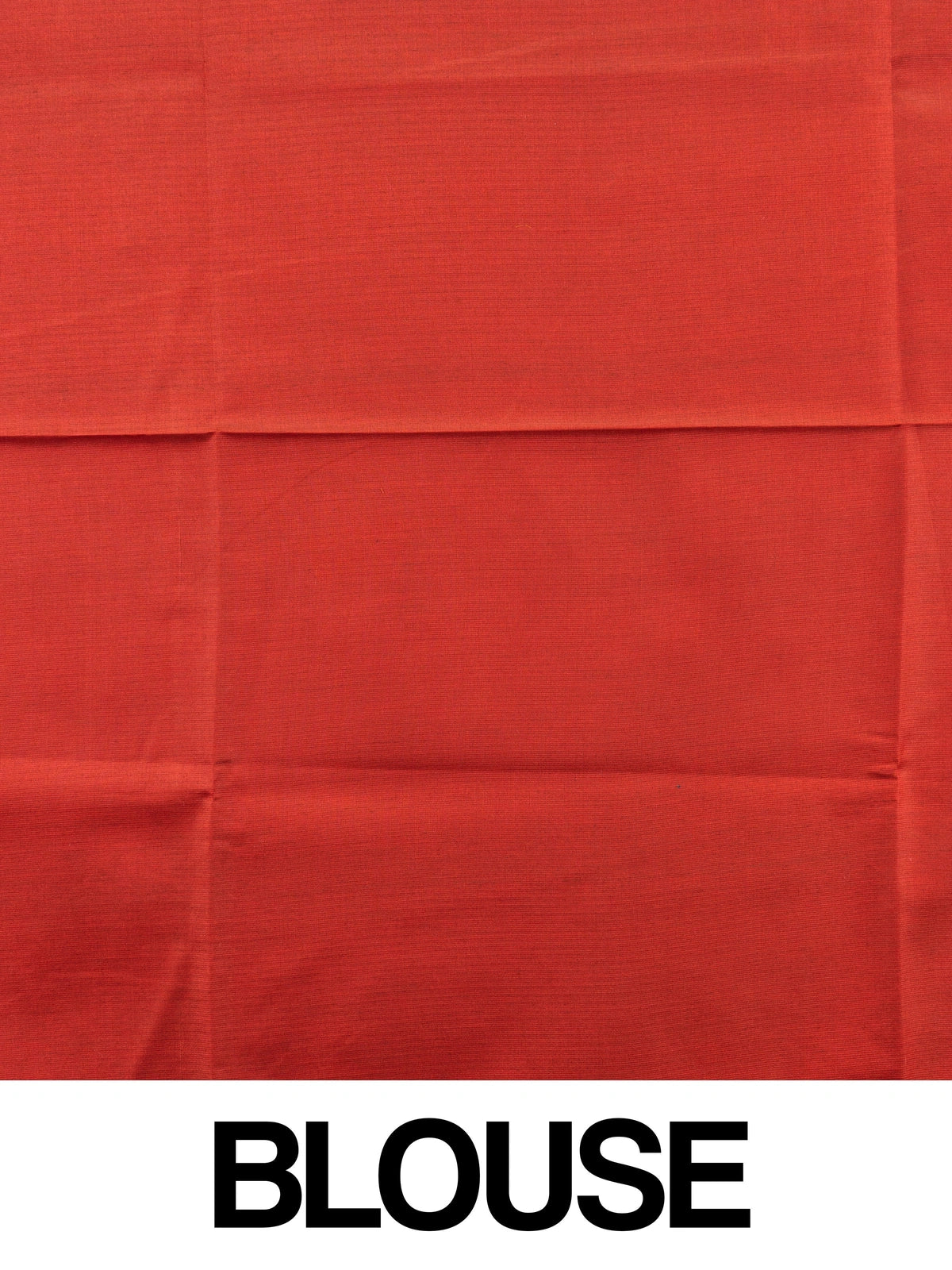 Red Kanchipuram fancy silk saree with beige contrast border and silver zari pallu