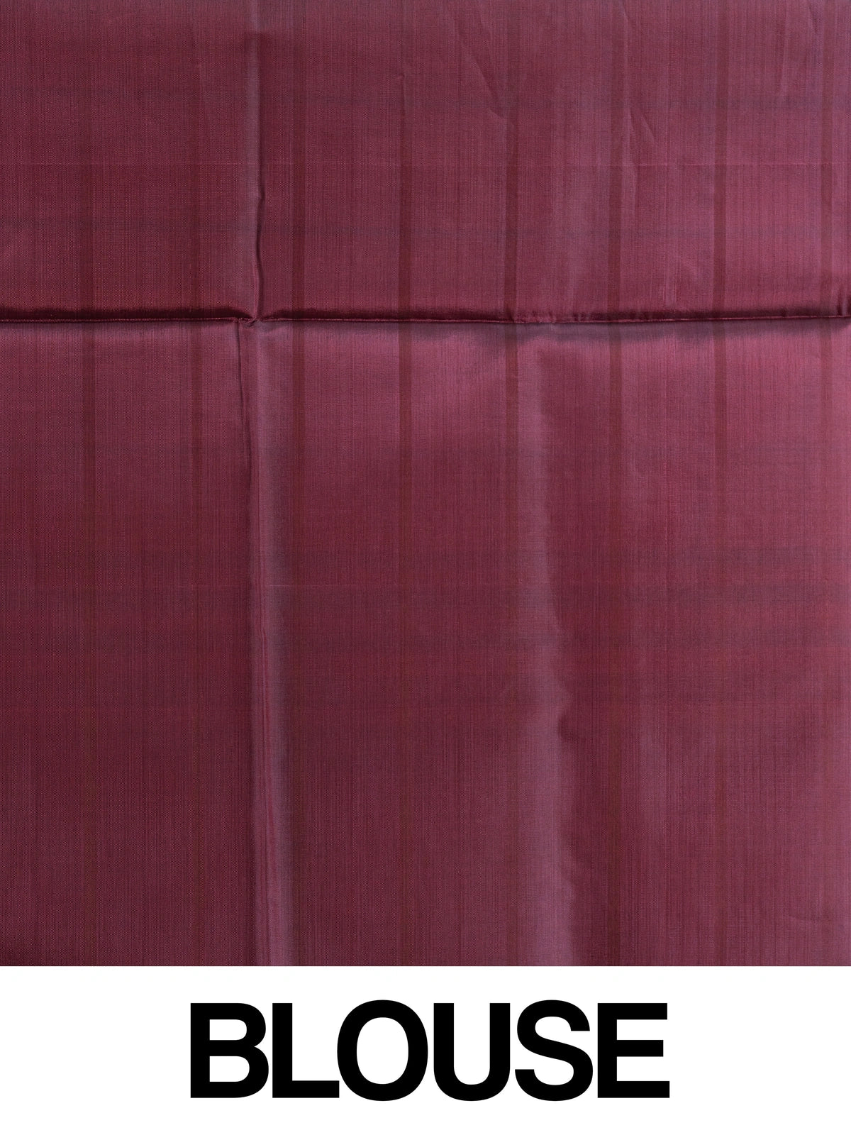 Orange checked banana silk saree with contrast maroon border and gold zari motif pallu