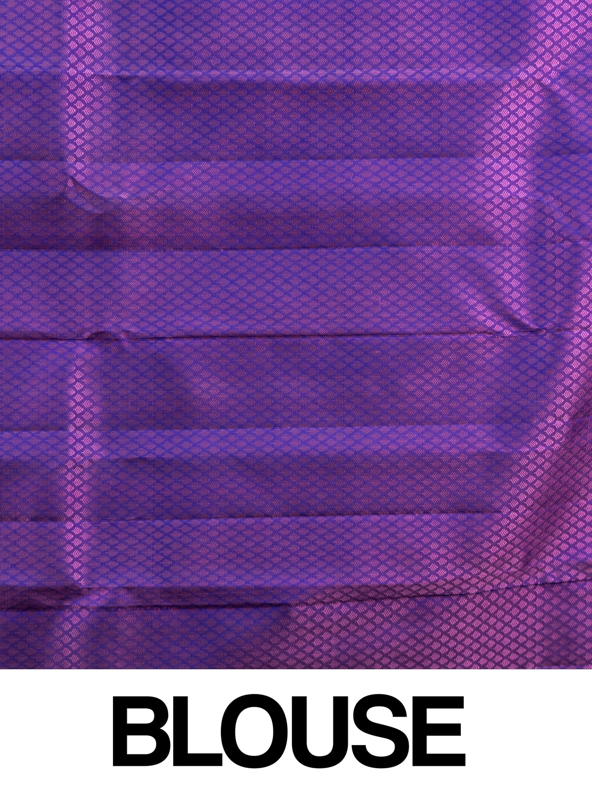 Mauve and violet pure Kanchipuram silk saree with gold zari buttas and contrast violet zari border