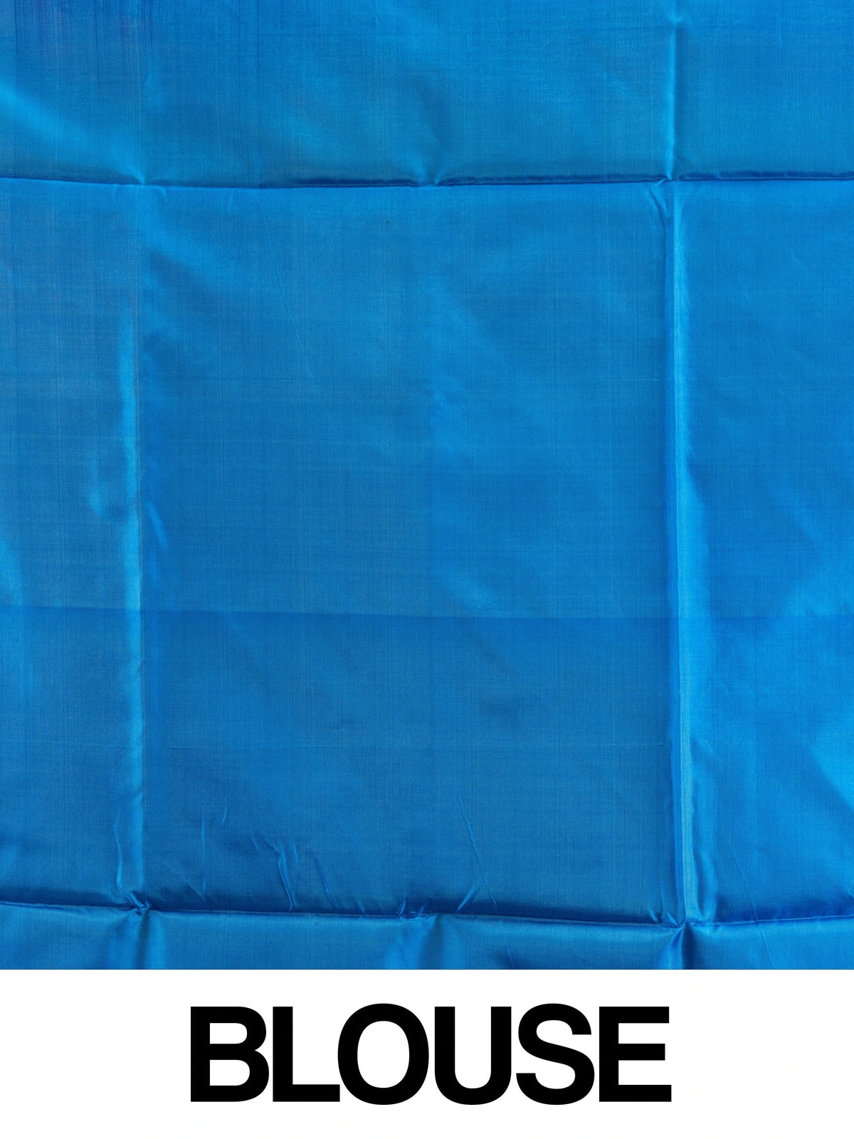 Multicolour checked banana silk saree with contrast blue pallu and silver woven motifs