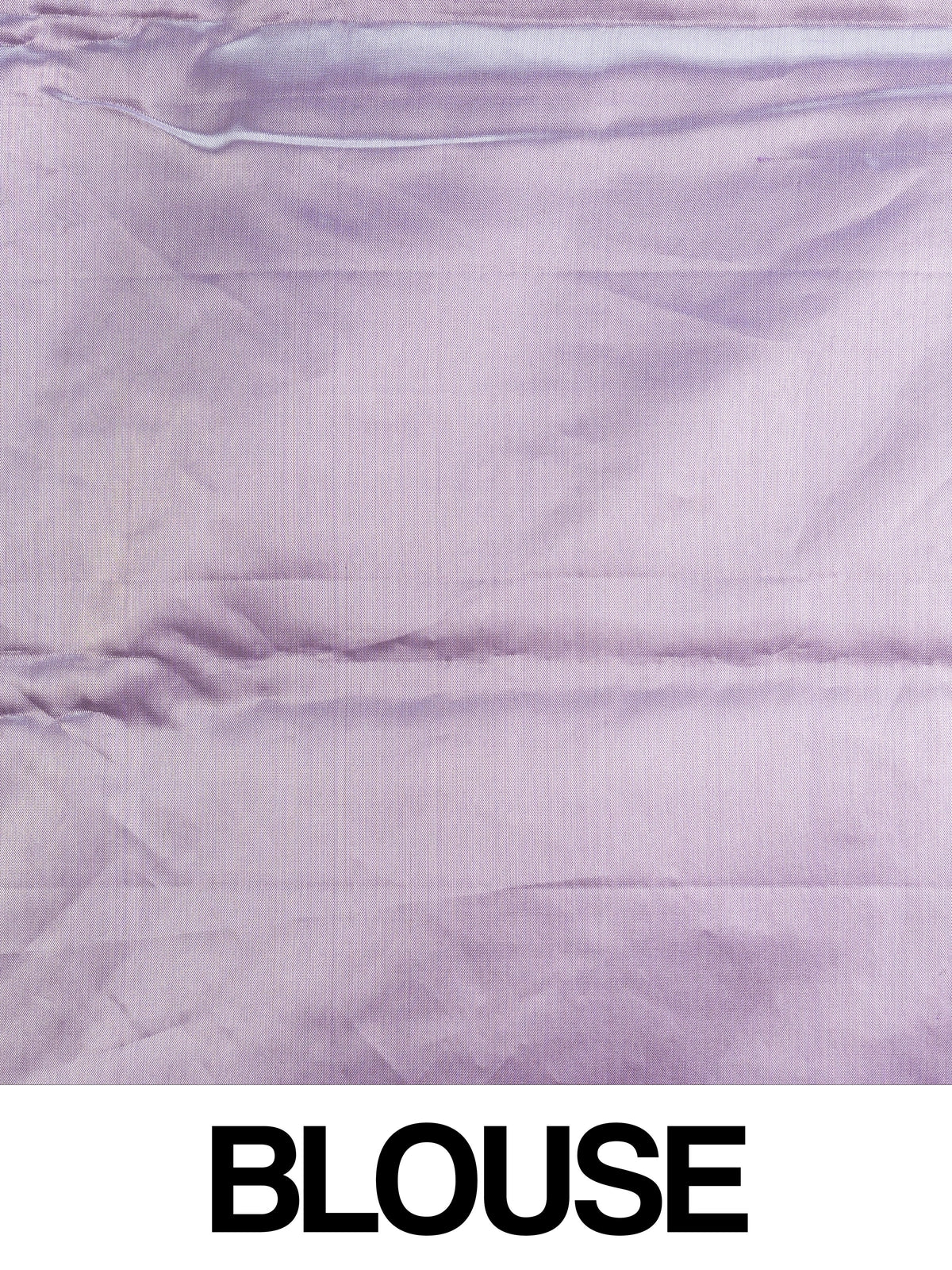 Lavender pure Kanchipuram silk saree with allover silver zari brocade and broad zari border
