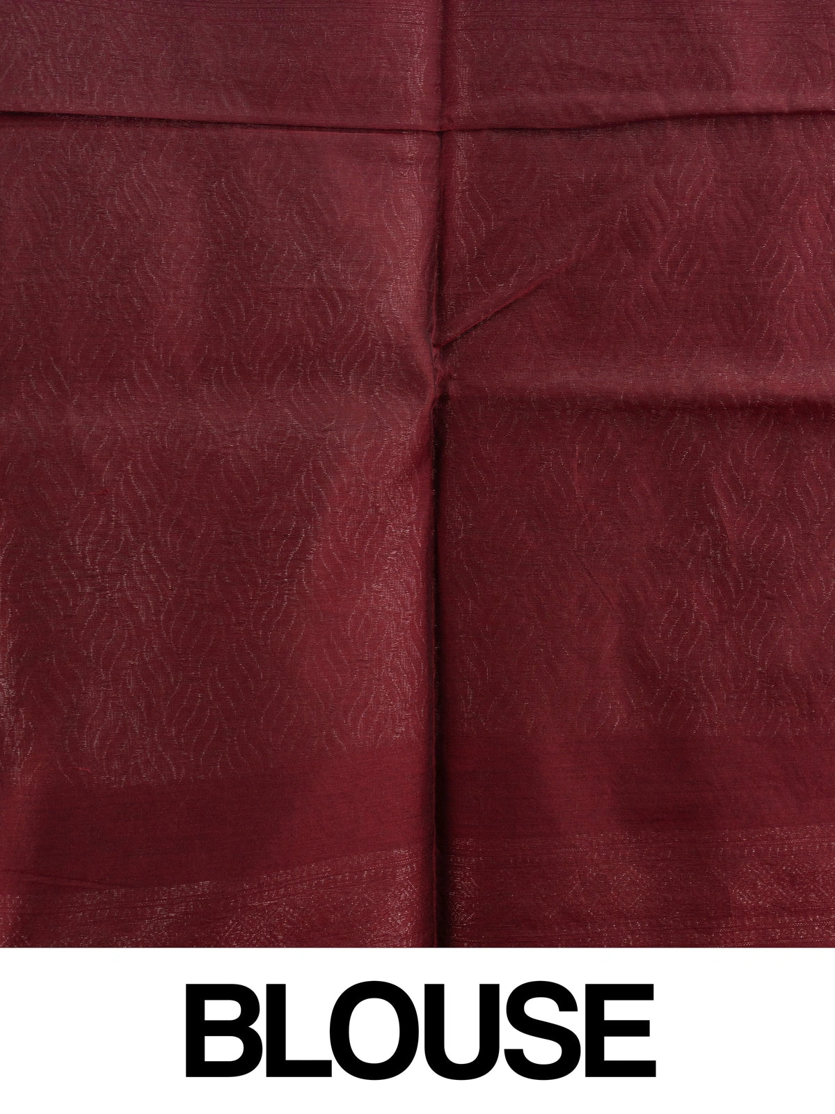 Peacock blue silk cotton saree with silver stripes, square buttas and contrast maroon zari border and pallu