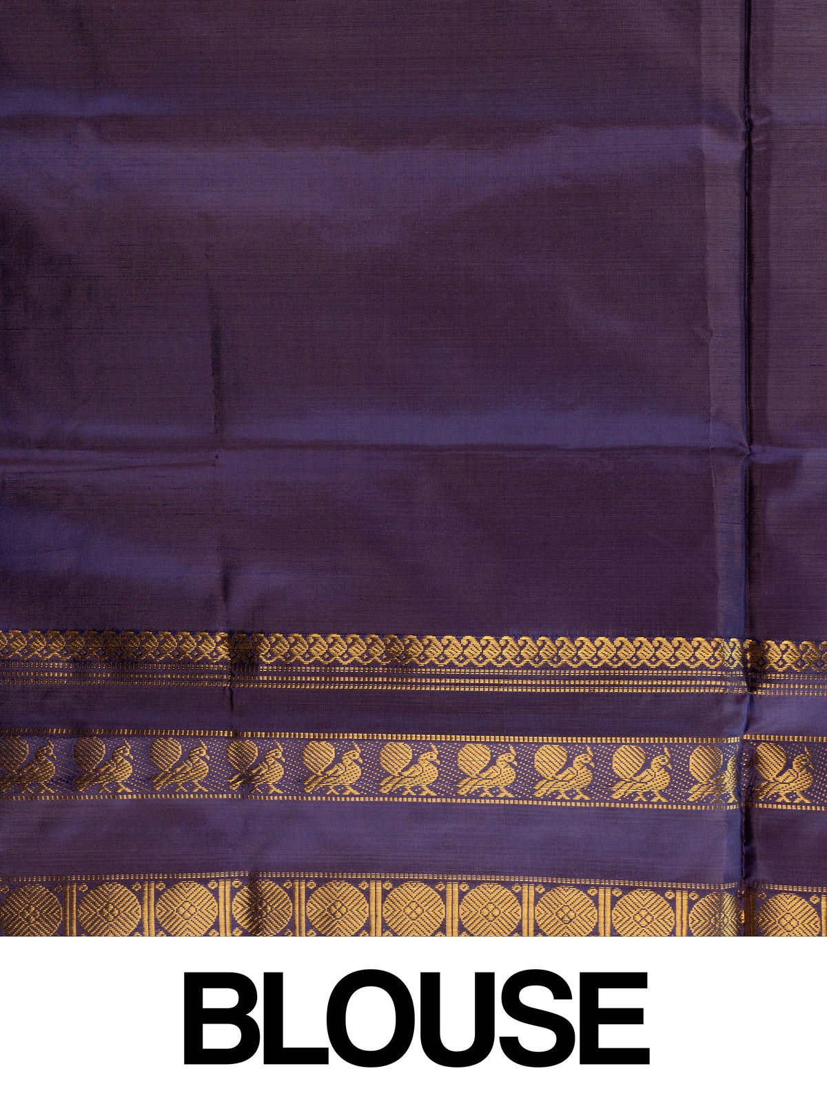 Pink banana silk saree with contrast purple gold zari border and buttis