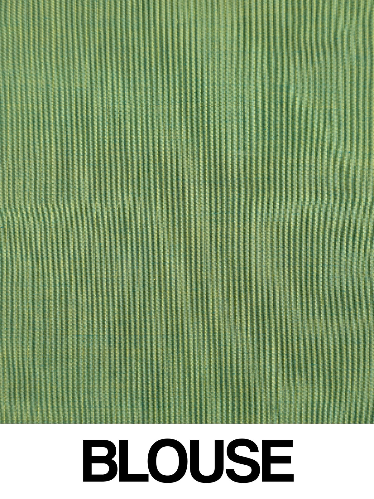 Green silk cotton saree with pink animal motifs and contrast blue-pink border