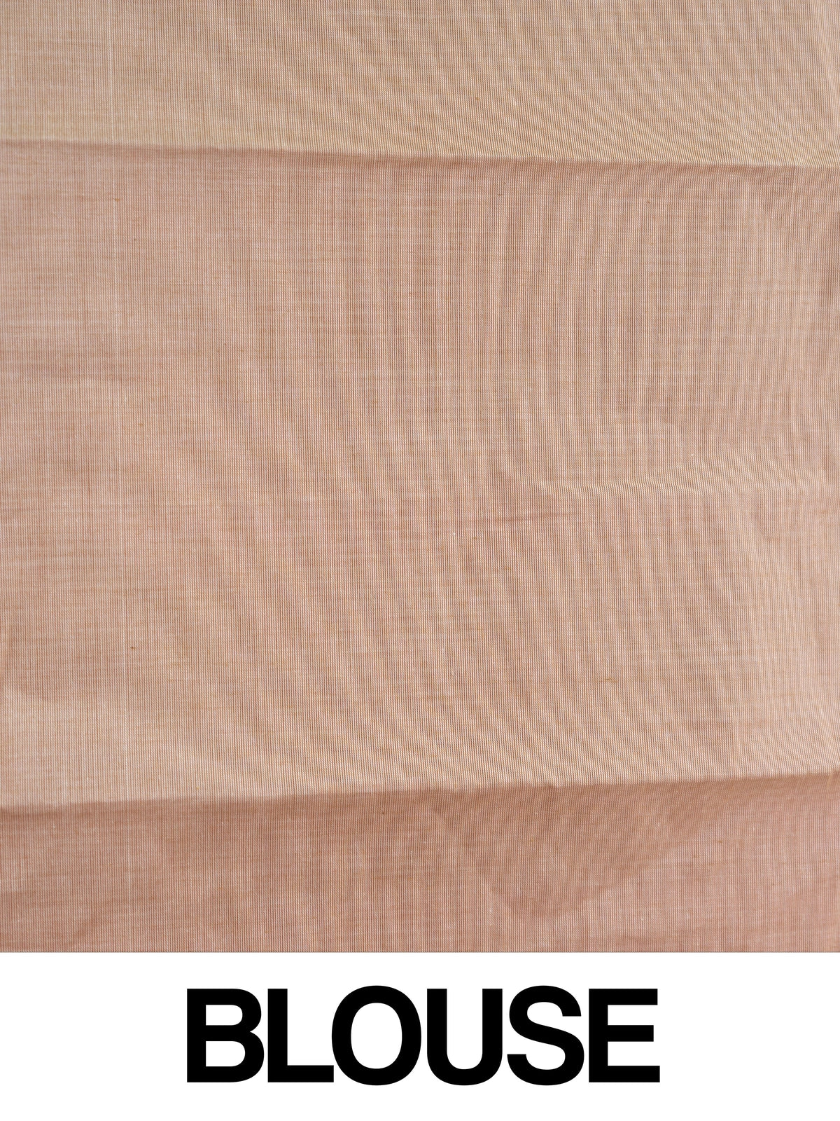 Pink and beige silk cotton saree with fine striped body, contrast beige pallu and golden-lined border