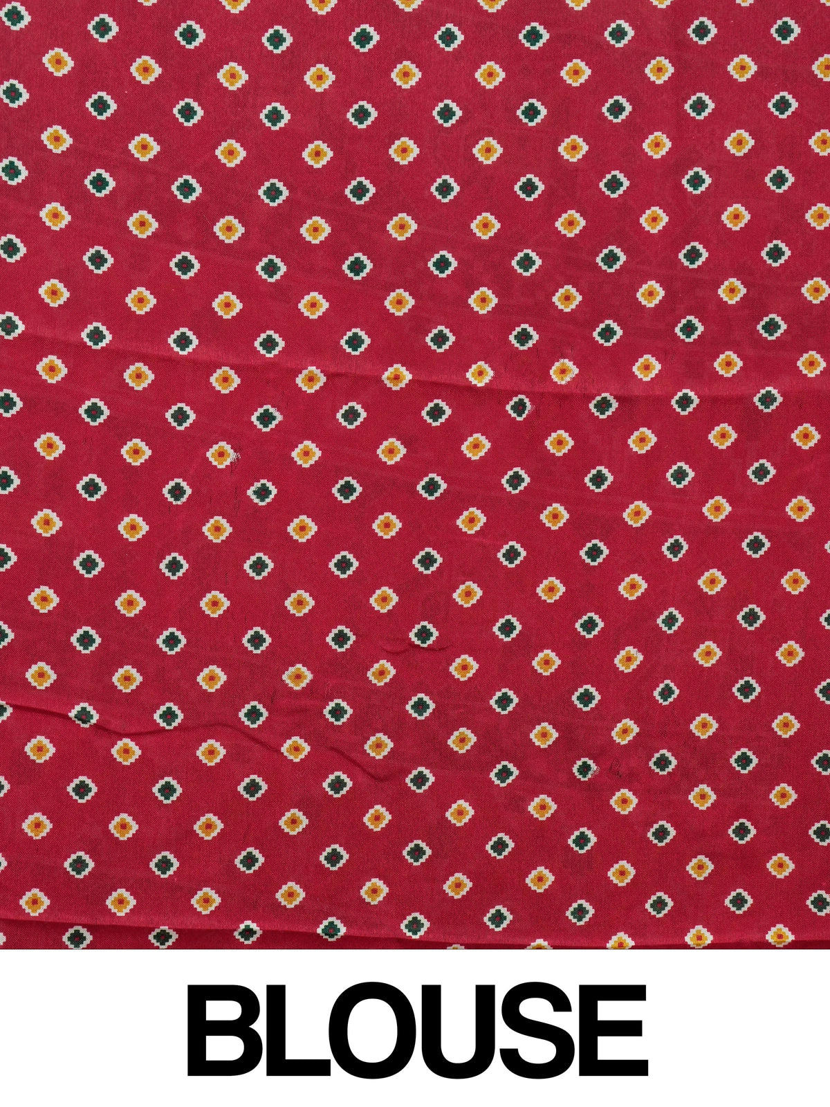 Beige linen cotton saree with red patola-print elephant motif border and pallu