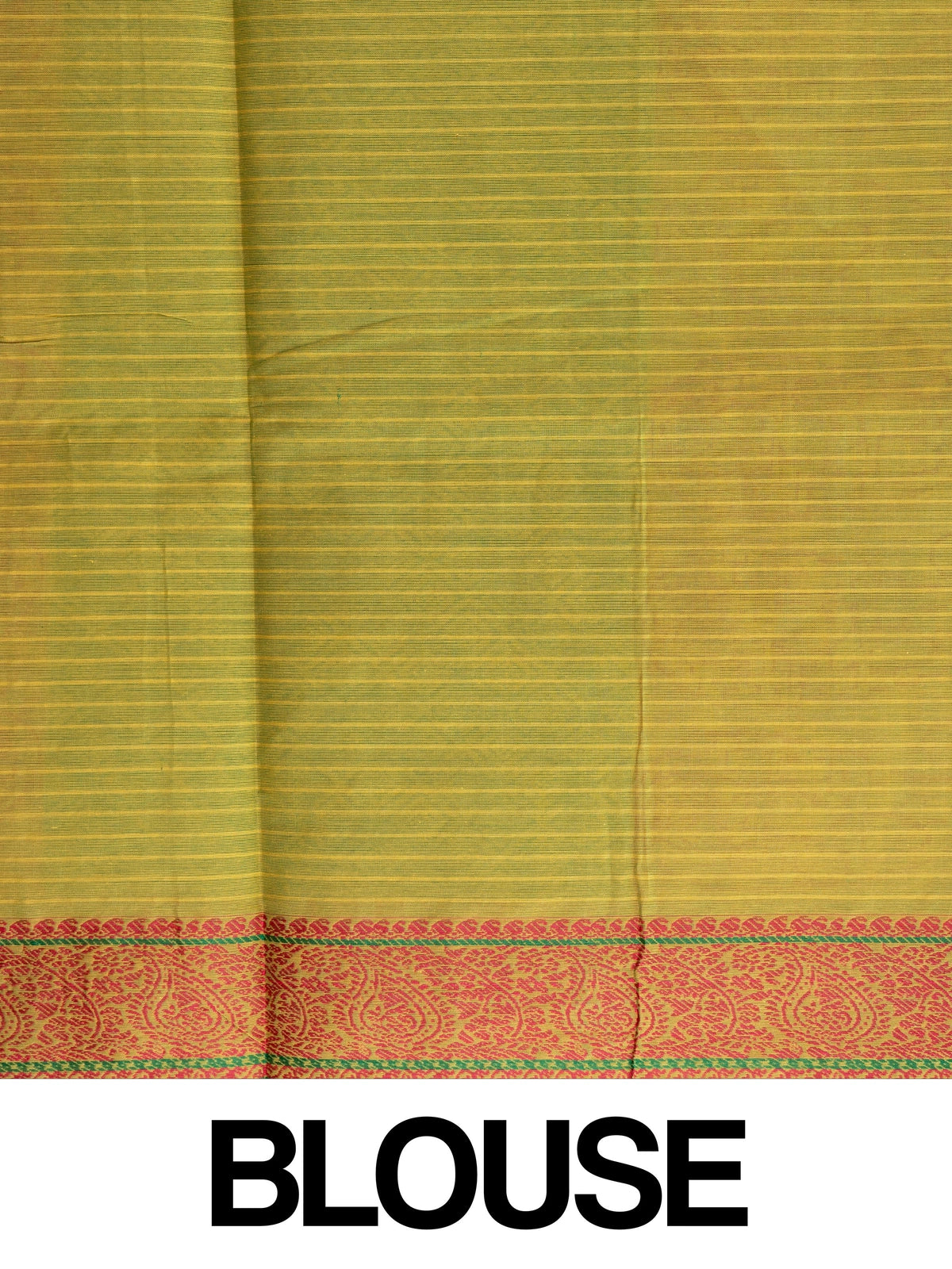 Mehndi green semi raw silk saree with paisley and elephant motifs, contrast maroon border and banded pallu