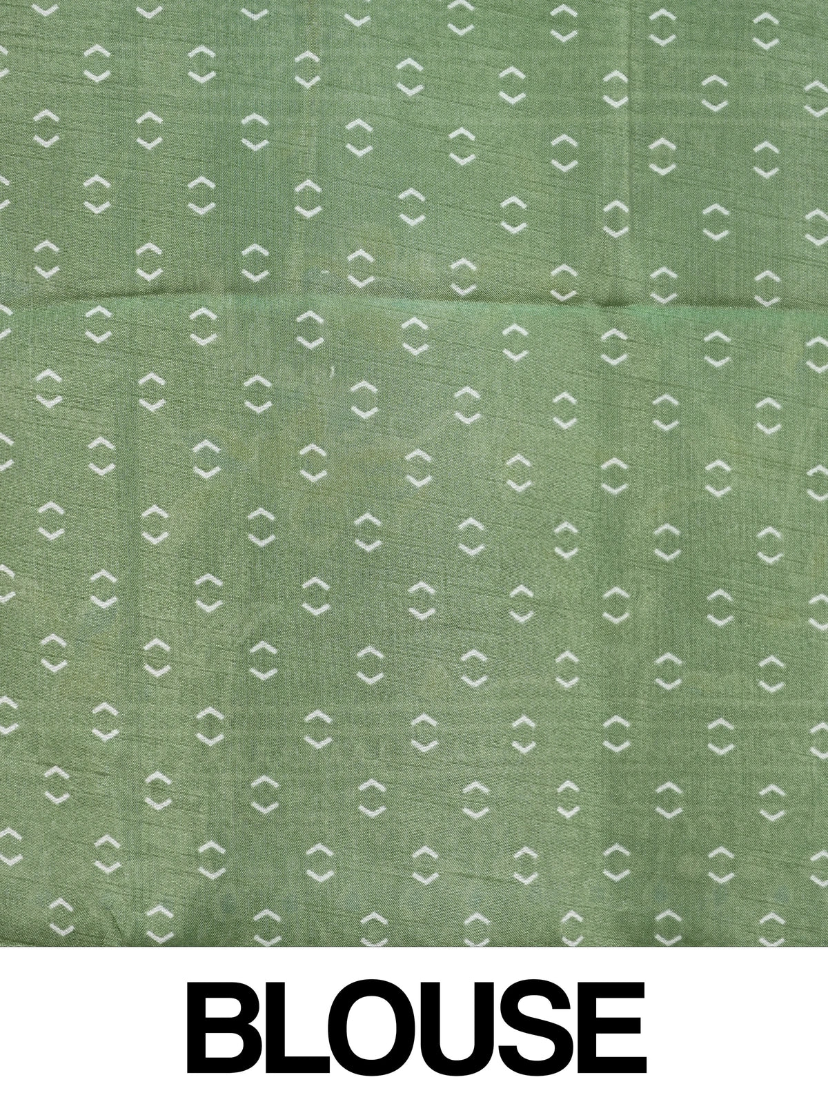 Green floral printed designer saree with gold zari border and decorative pallu