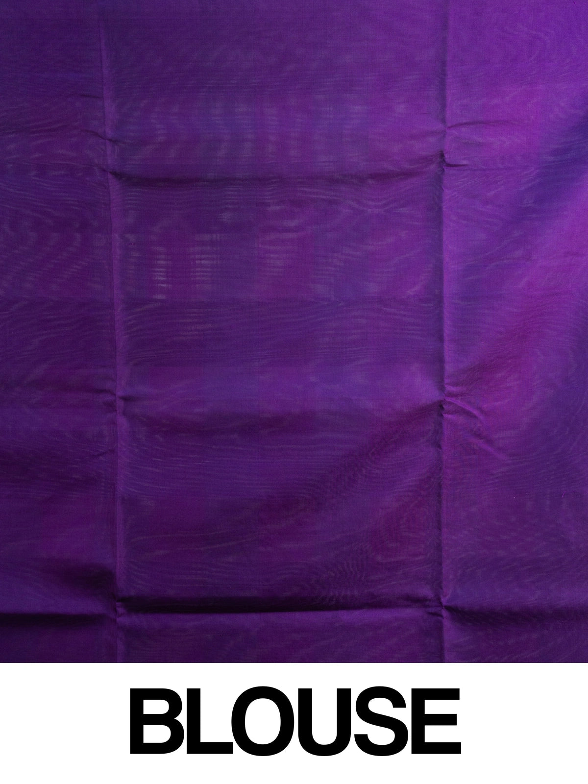 Green, pink and purple checked soft silk saree with gold zari folk-motif purple pallu