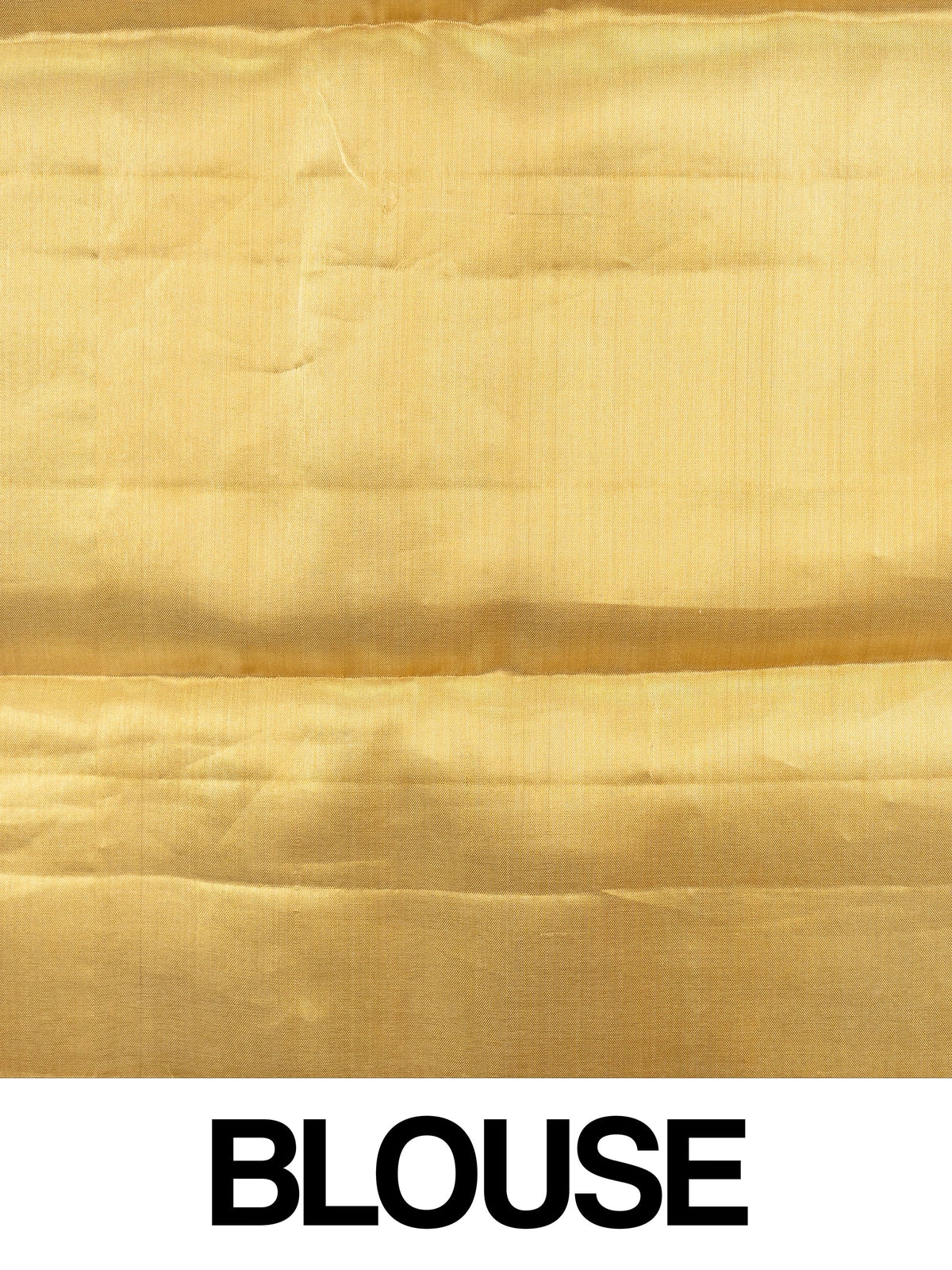 Gold pure Kanchipuram silk saree with all-over zari weave and ornate paisley-peacock pallu