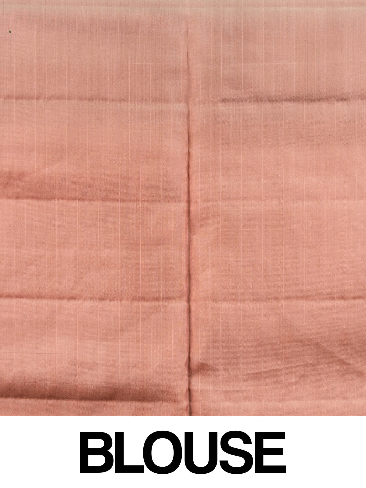Dark green Kanchipuram pure mix saree with gold zari checks and contrast peach zari border and pallu