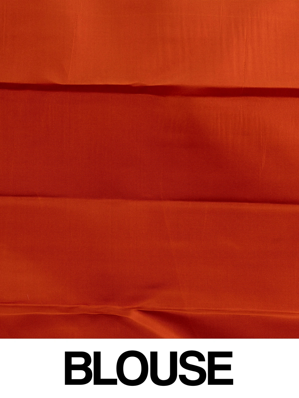 Cream Pure Kanchipuram silk saree with gold zari checkerboard body and contrast orange zari border