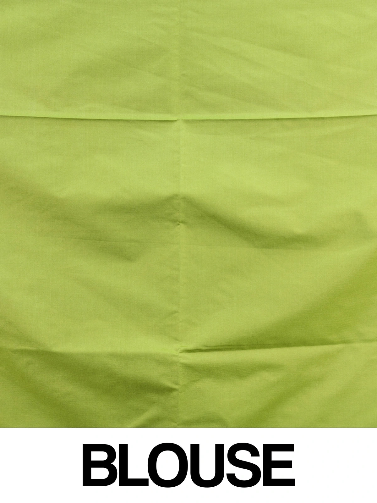 Grey Kanchipuram fancy silk saree with lime green and gold contrast zari border and buttas