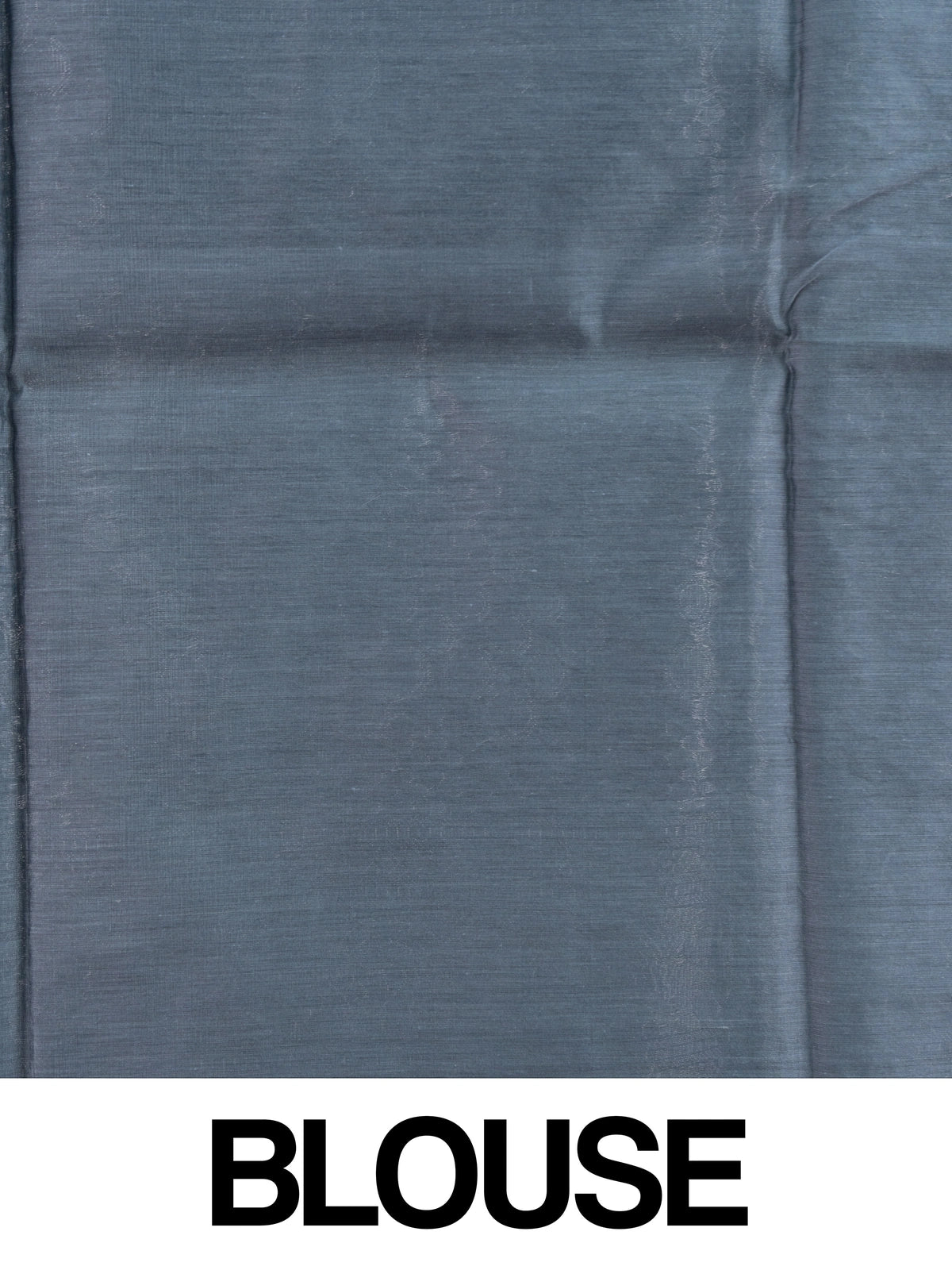 Grey silk cotton saree with silver zari floral buttas and ornate zari pallu