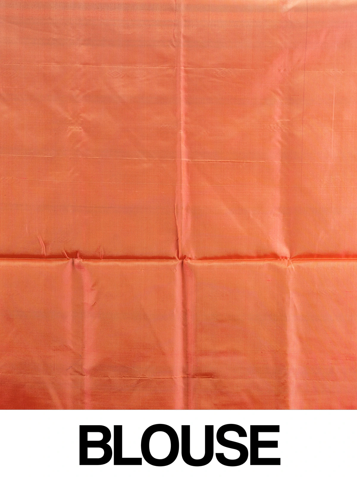 Multicolour checked banana silk saree with contrast orange striped pallu and buti motifs