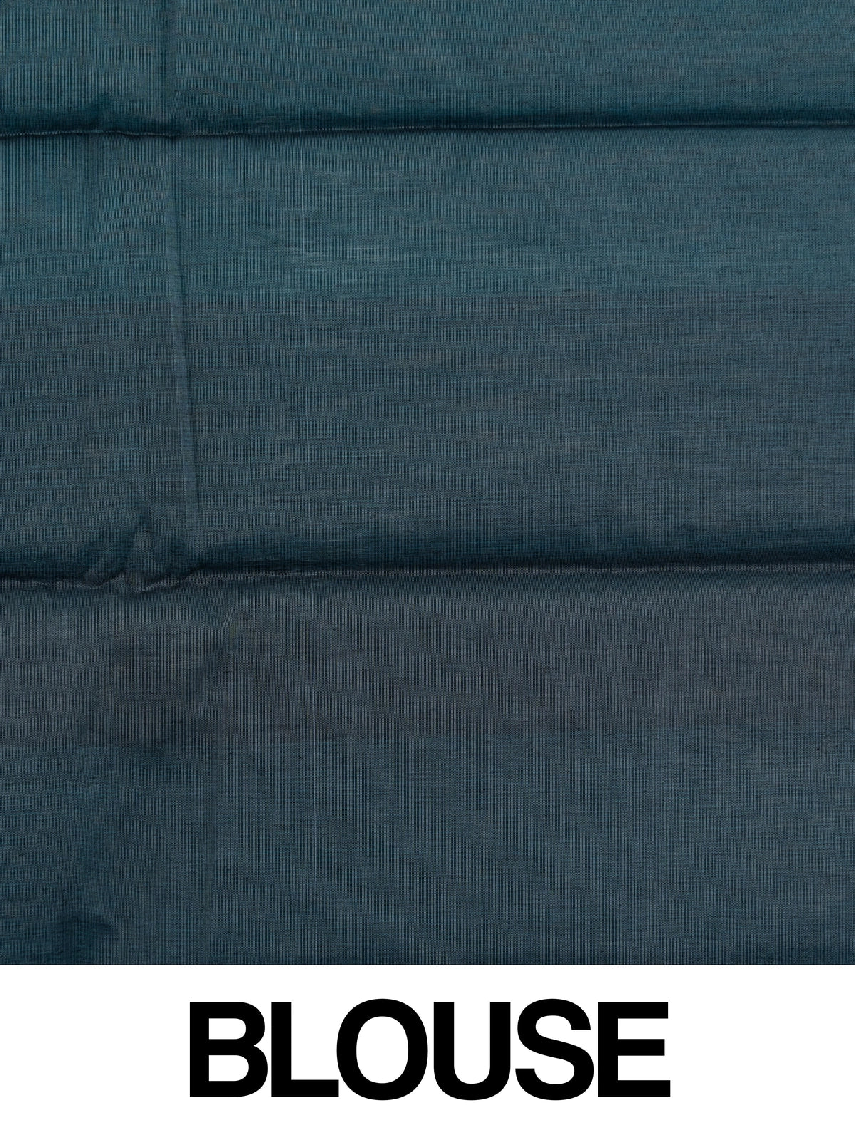 Teal blue silk cotton saree with tonal checks and contrast dark navy border