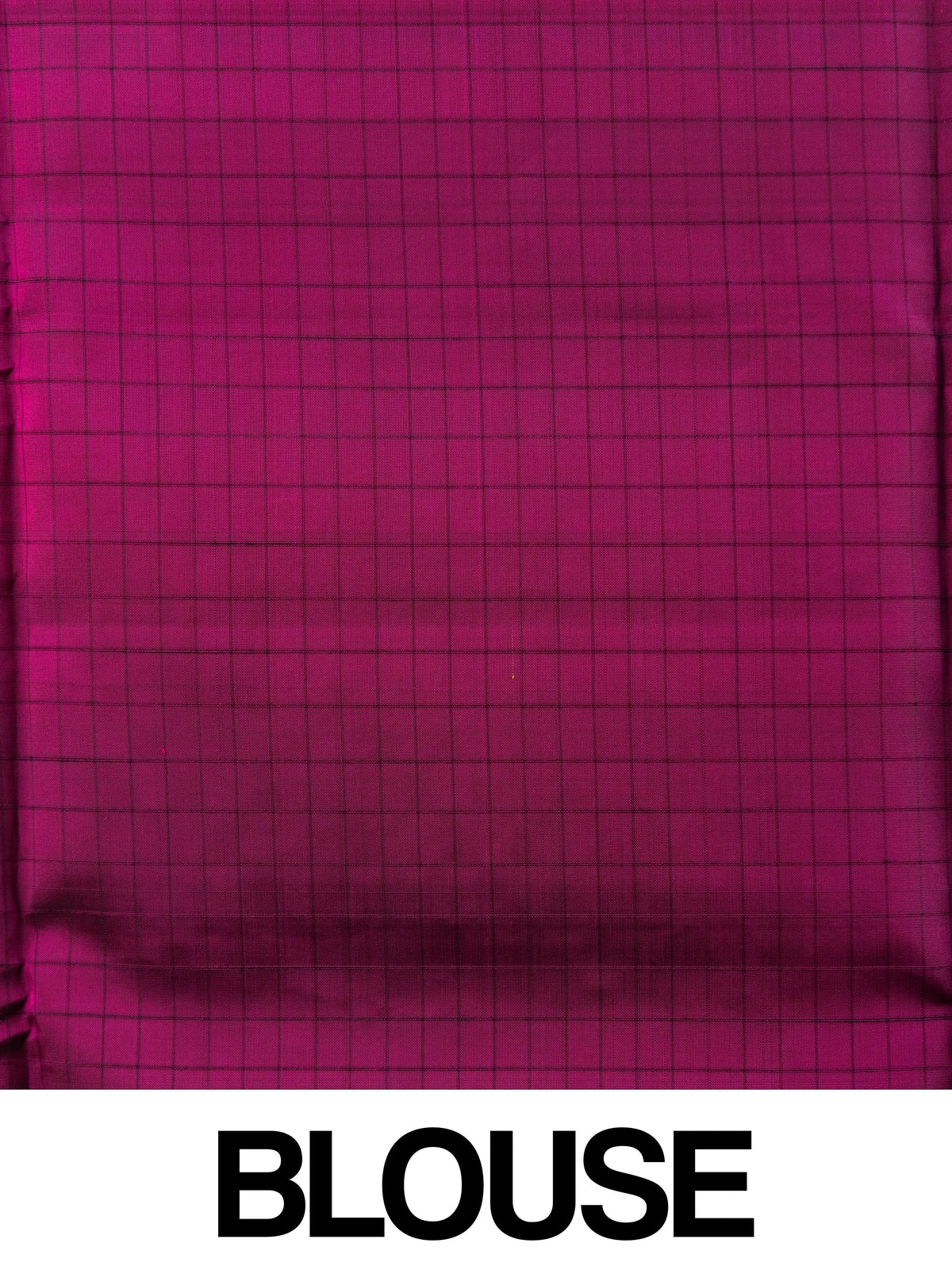 Mehendi green Kanchipuram Pure Mix saree with magenta contrast border and gold zari pallu