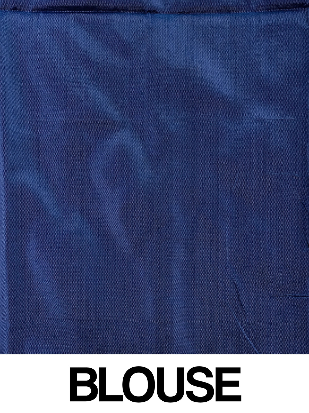 Pink and navy blue Banana Silk saree with blue checks and silver zari paisley pallu