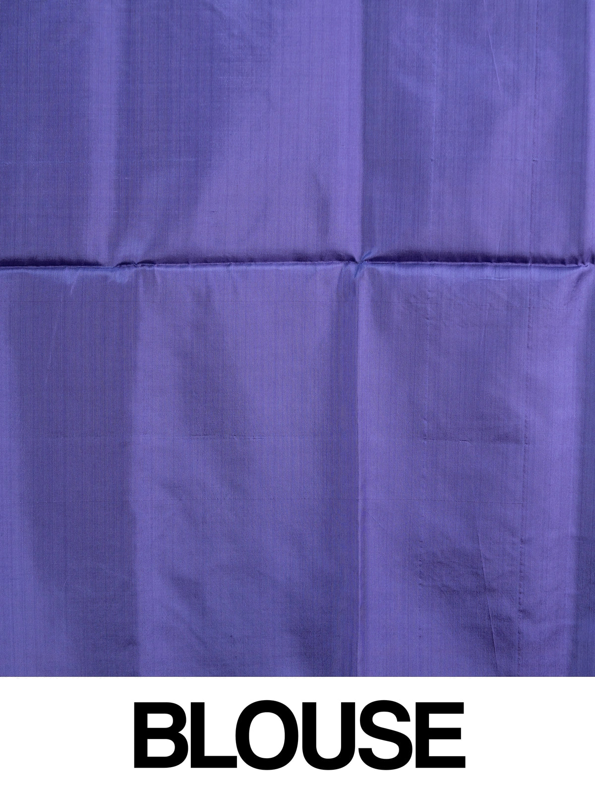 Teal blue banana silk saree with contrast purple pallu and gold zari border