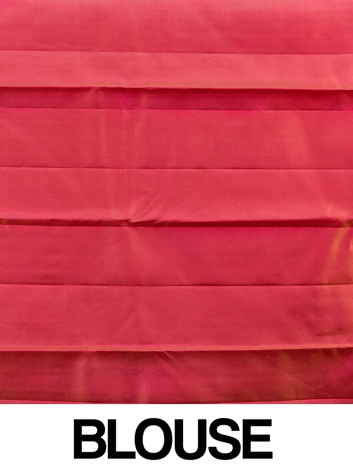 Cream pure Kanchipuram silk saree with gold zari buttas and contrast orange-red zari border