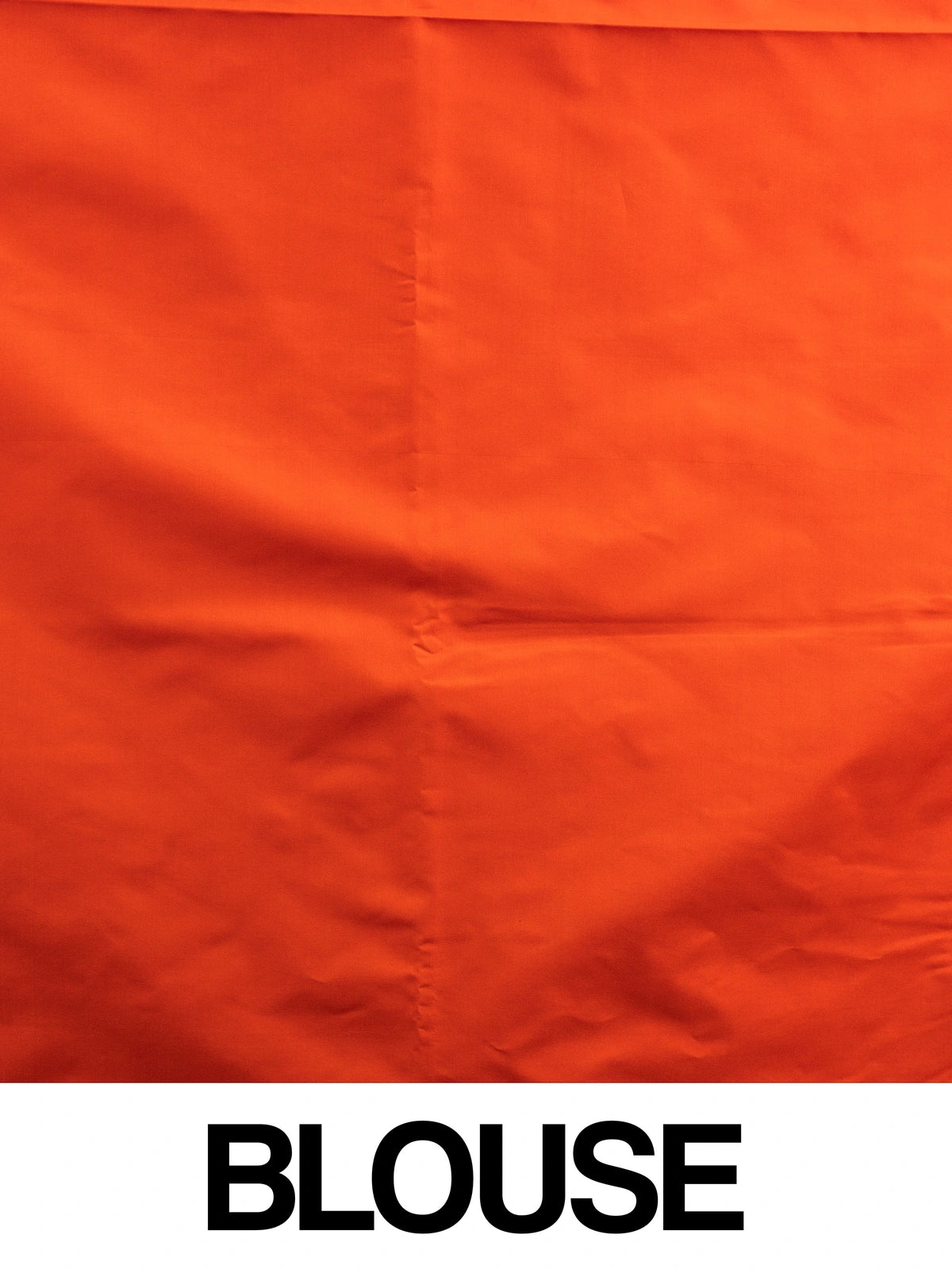 Brown and orange Kanchipuram Fancy Silk saree with gold zari checks and contrast border