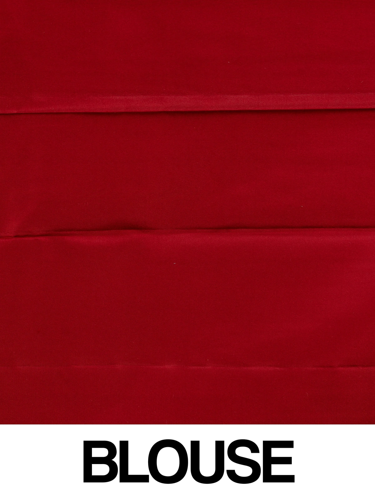 Red pure Kanchipuram silk saree with allover gold zari floral brocade and a broad temple-edged zari border