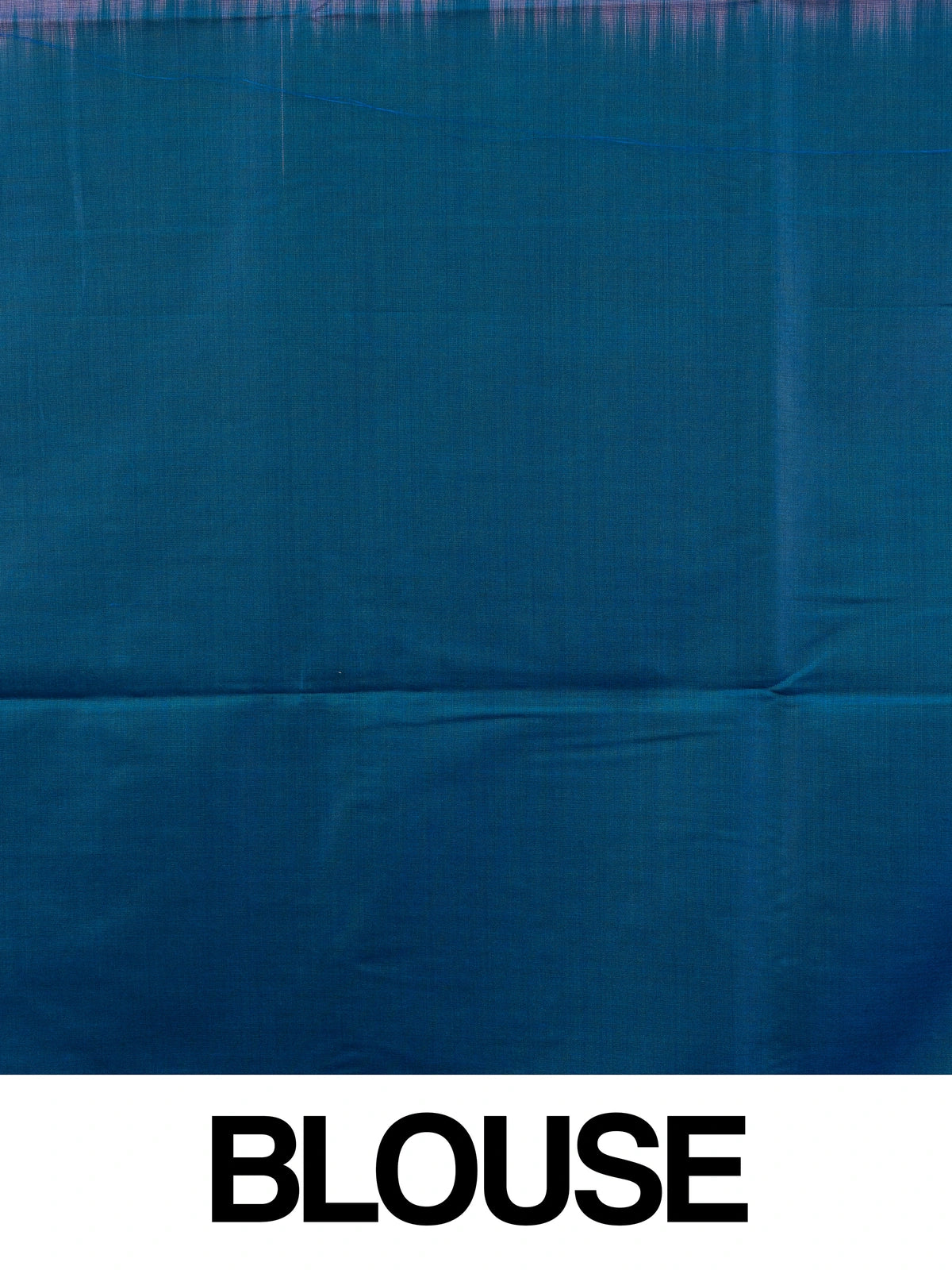 Lavender semi silk saree with teal blue contrast border and silver zari buttas