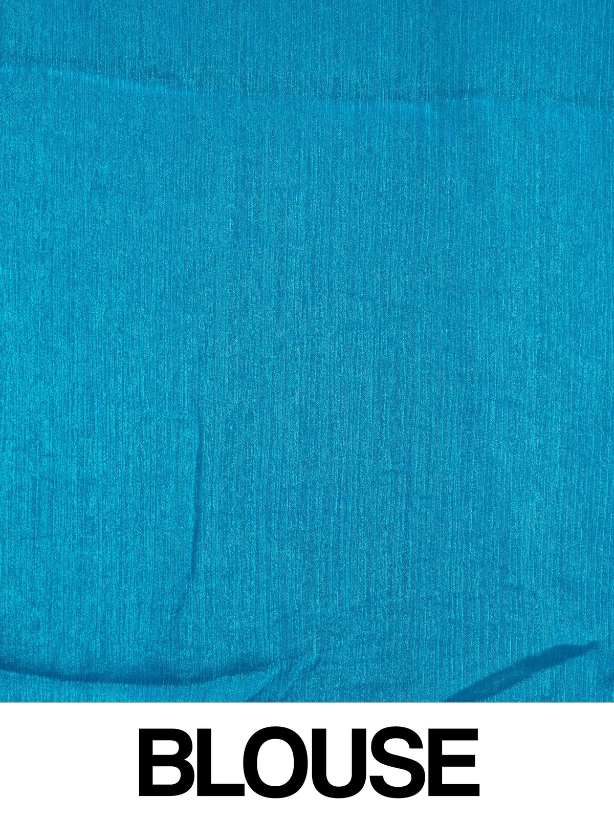 Teal blue designer art silk saree with multicolour floral prints and stone-work scalloped border