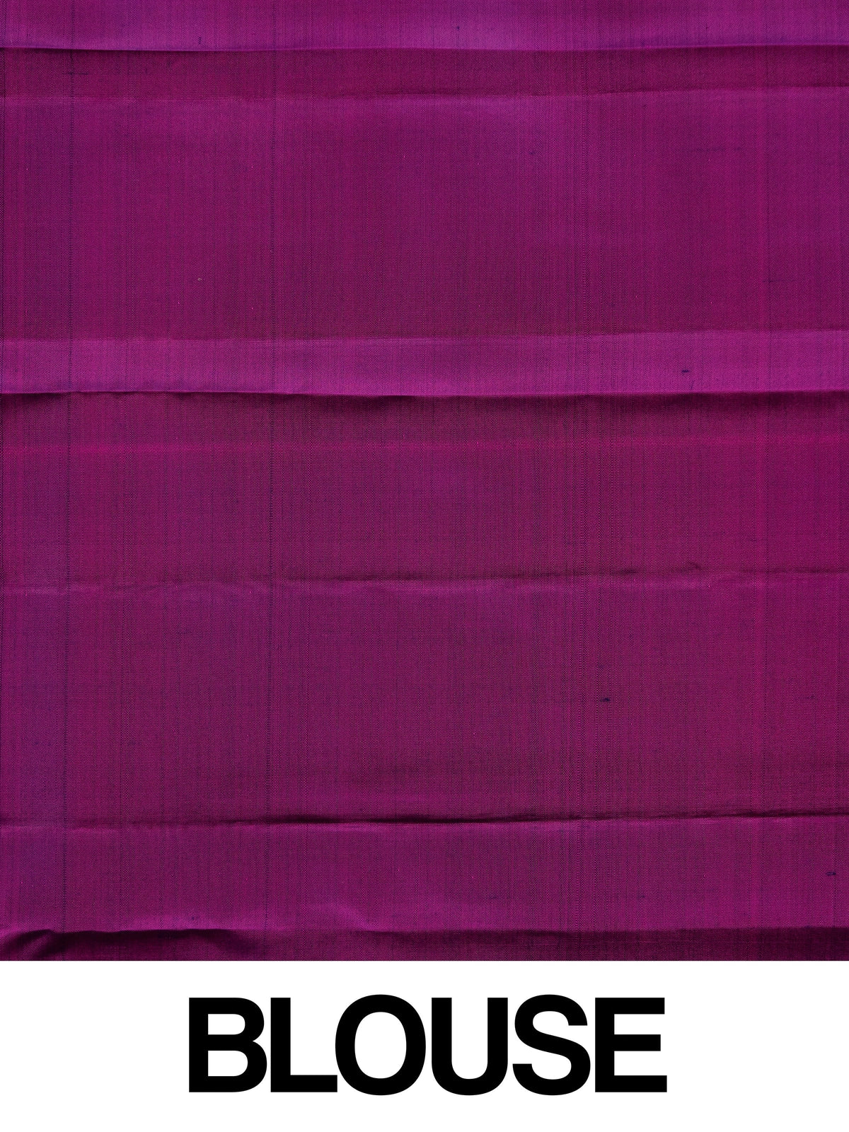 Navy blue pure Kanchipuram silk saree with magenta contrast border and gold zari buta motifs