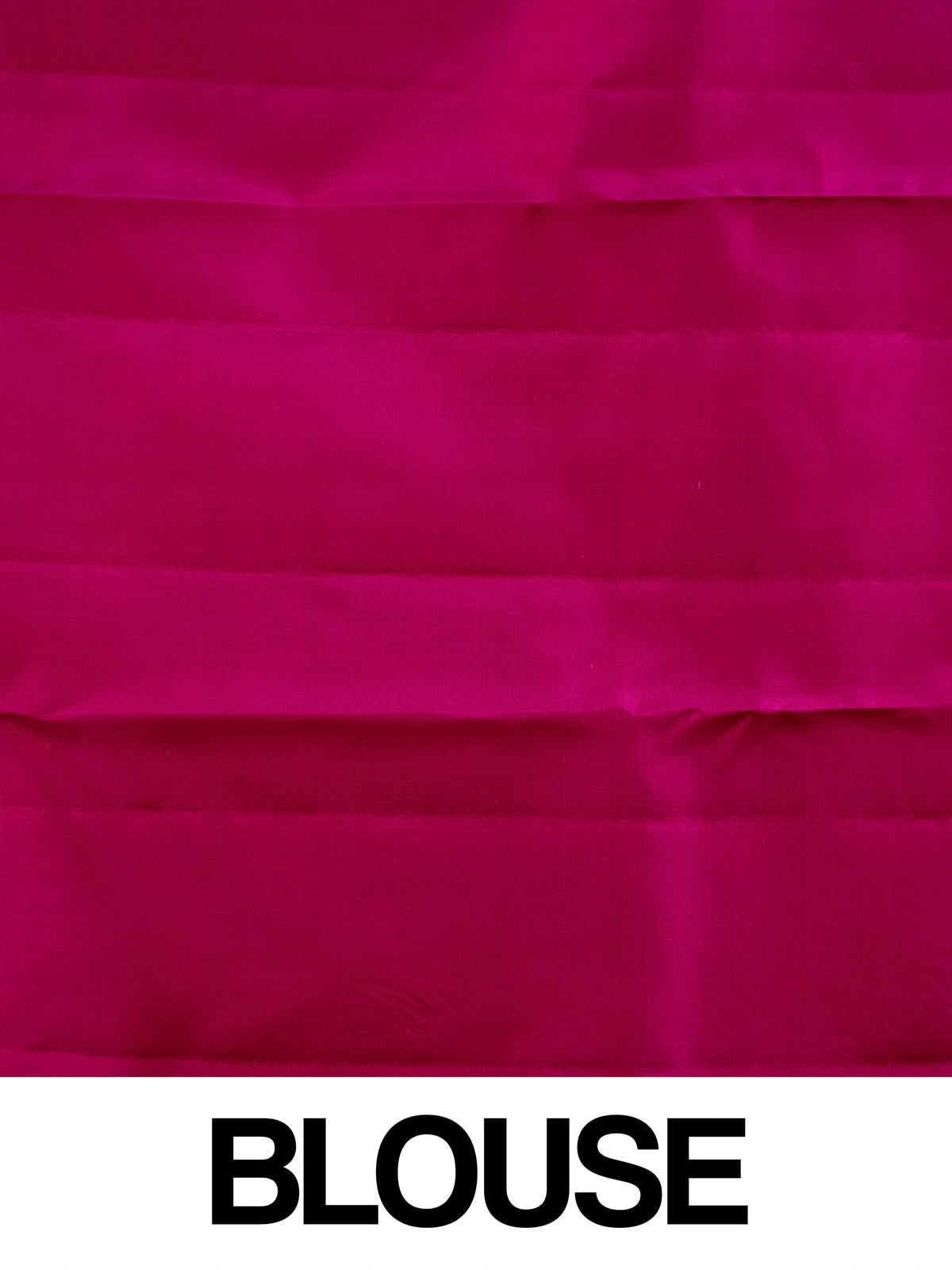 Orange pure Kanchipuram silk saree with contrast pink zari border and gold buttas
