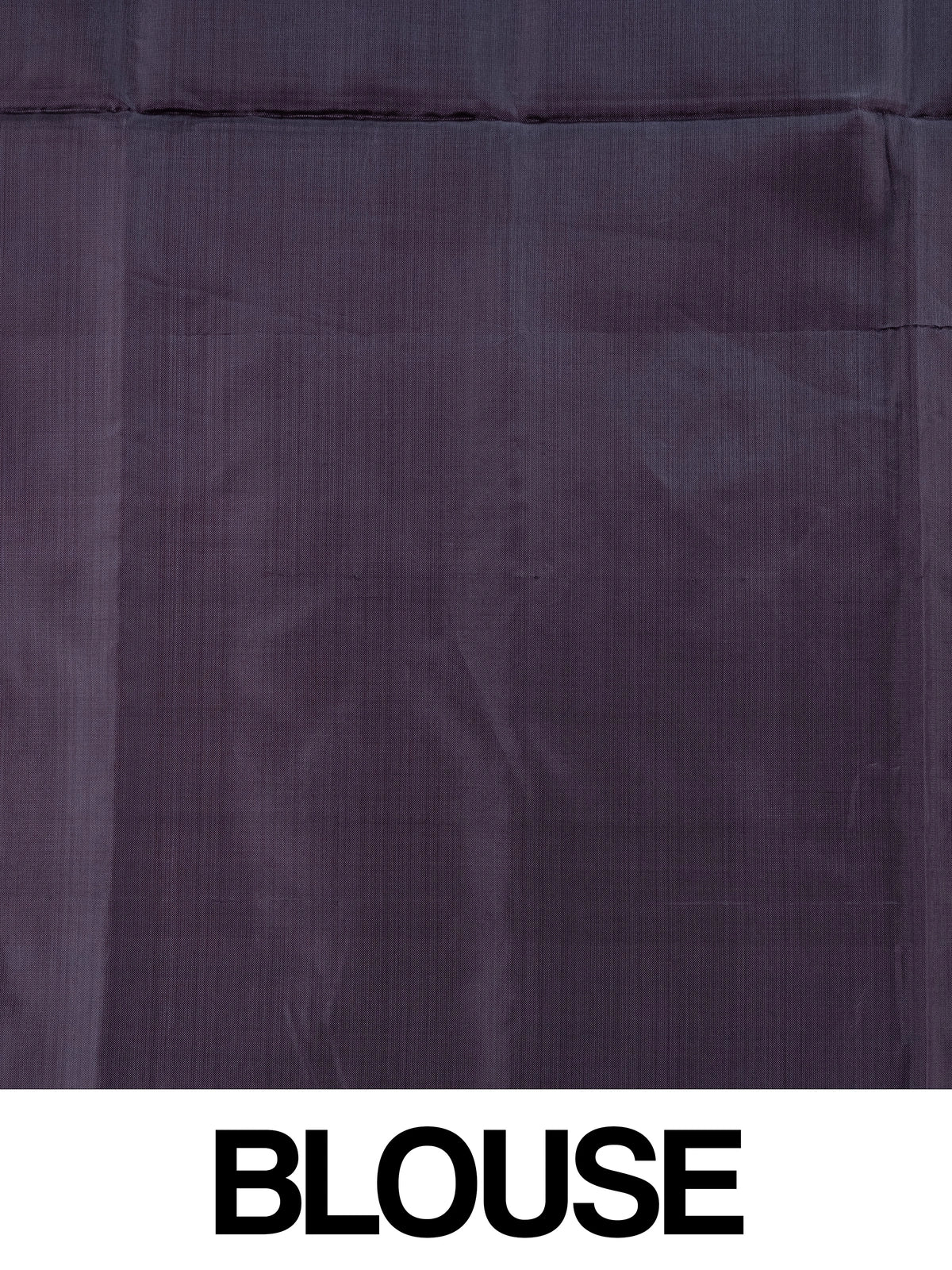 Orange banana silk saree with navy blue pallu, silver zari buttas and contrast blouse