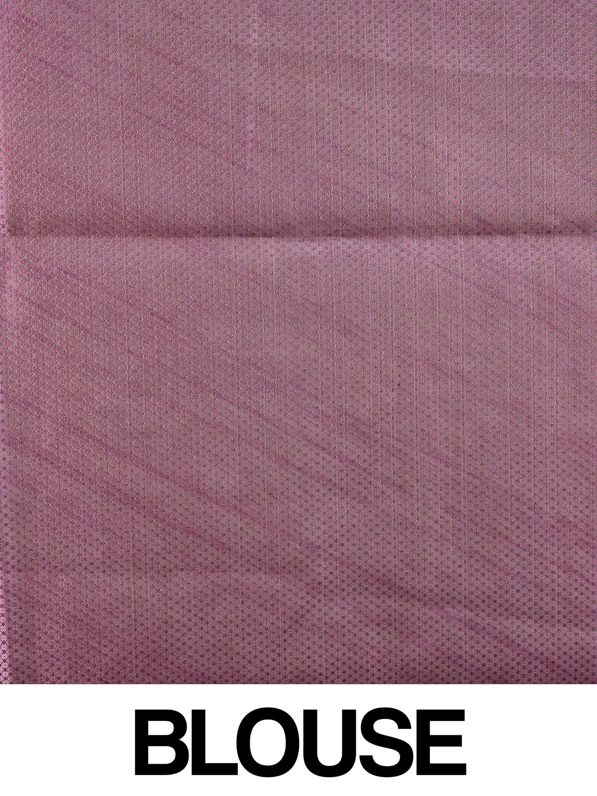 Pink and mauve floral semi tussar saree with contrast mauve zari border and woven pallu