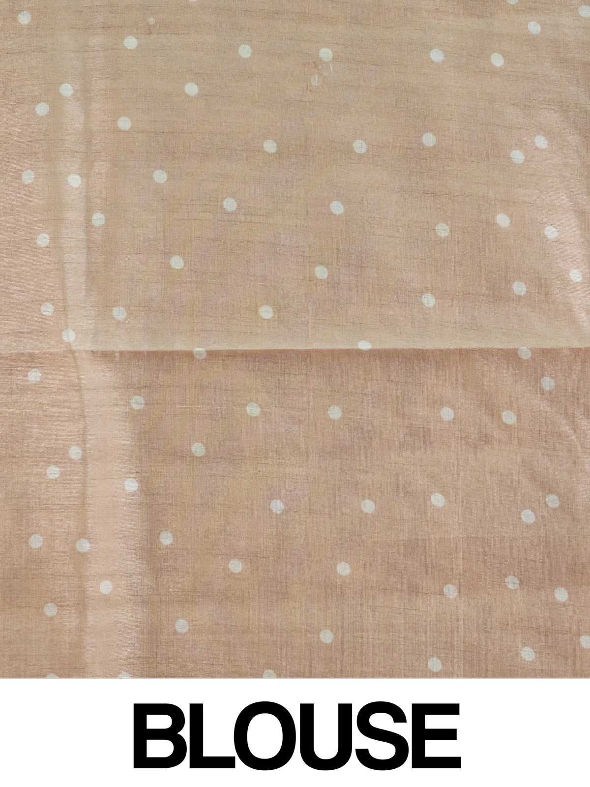 Beige and gold semi tussar saree with woven zari floral jaal and floral print pallu