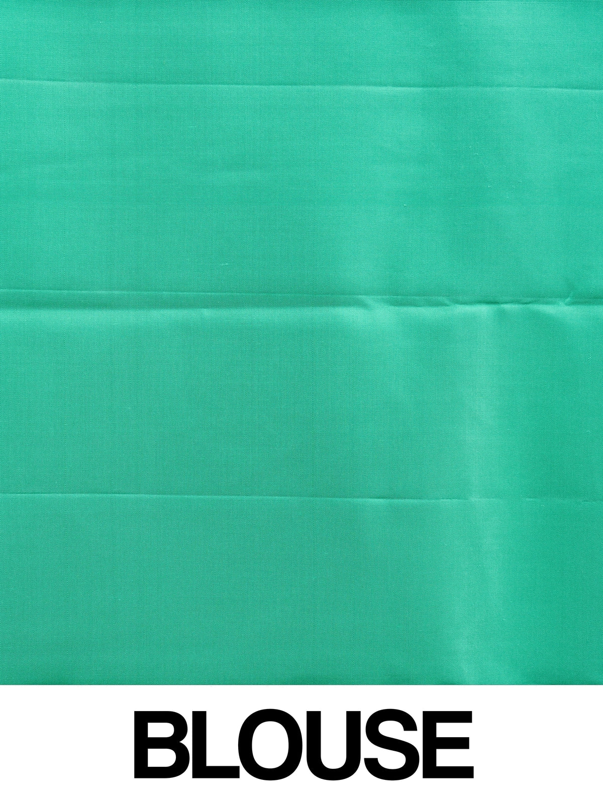 Sea green pure Kanchipuram silk saree with all-over silver zari brocade and contrast border