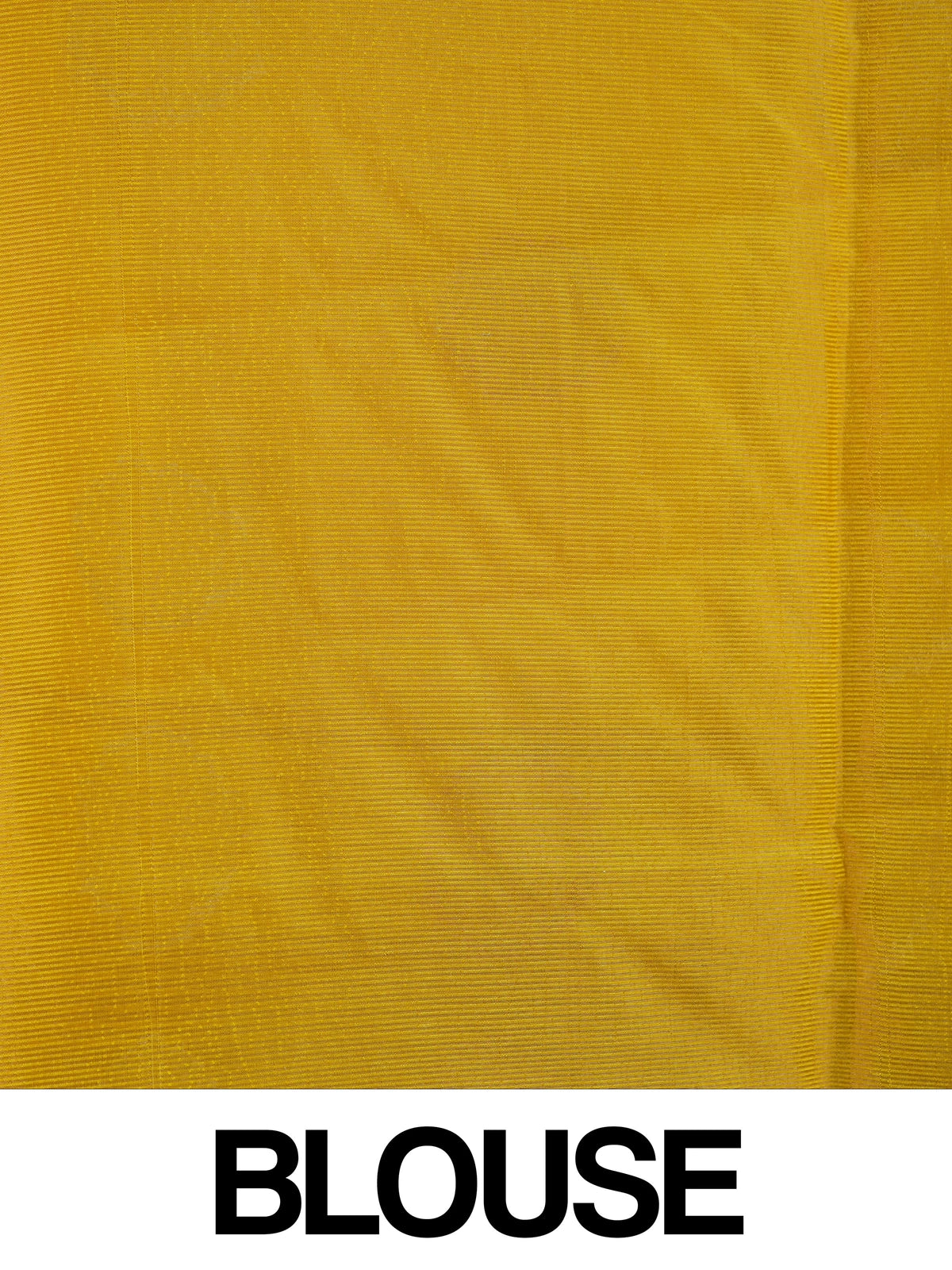 Bright yellow semi tussar saree with silver and gold zari butta motifs and contrast zari border