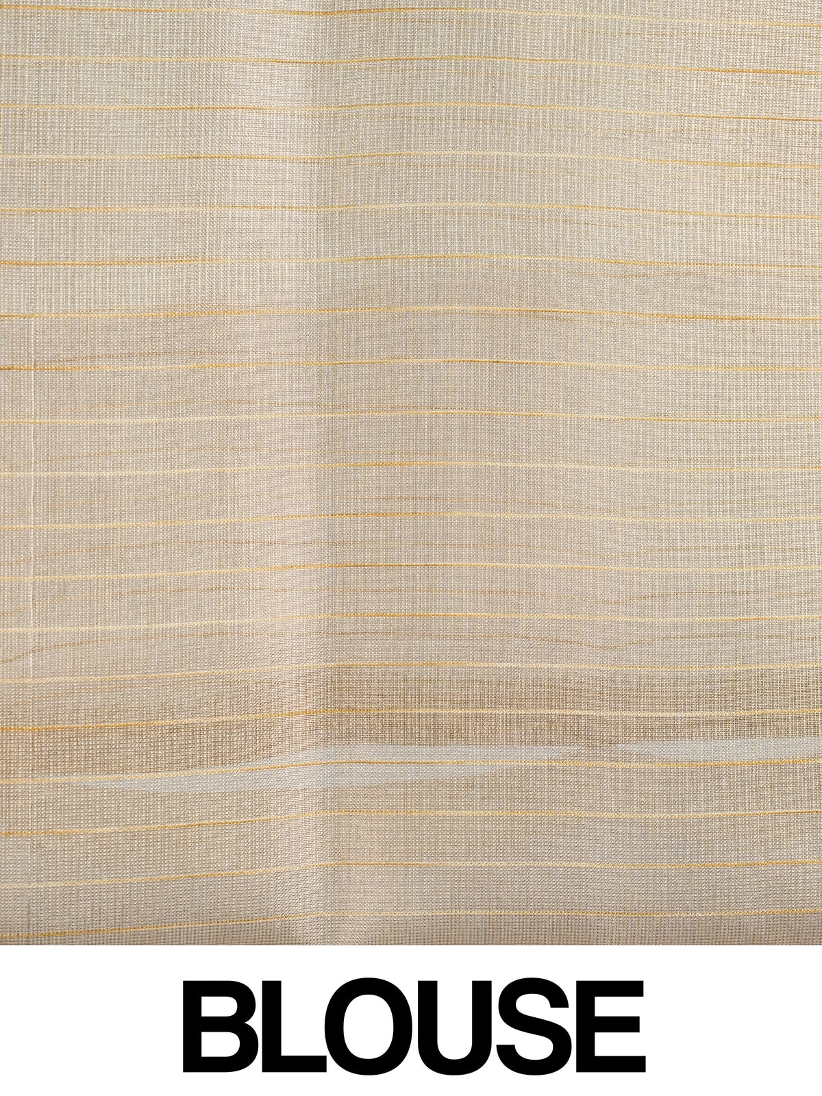 Cream and green semi raw silk saree with multicoloured floral vines and a green zari border